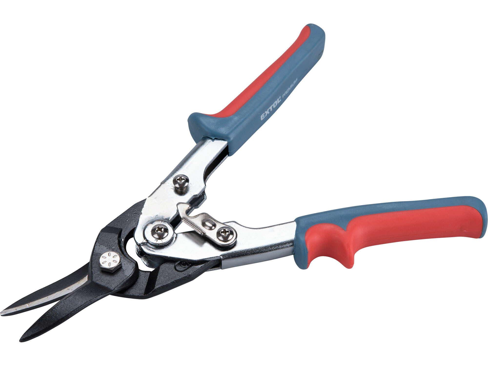 EXTOL PREMIUM 48100 Nožnice na plech prevodové rovné, 255mm, pre strihanie rovno