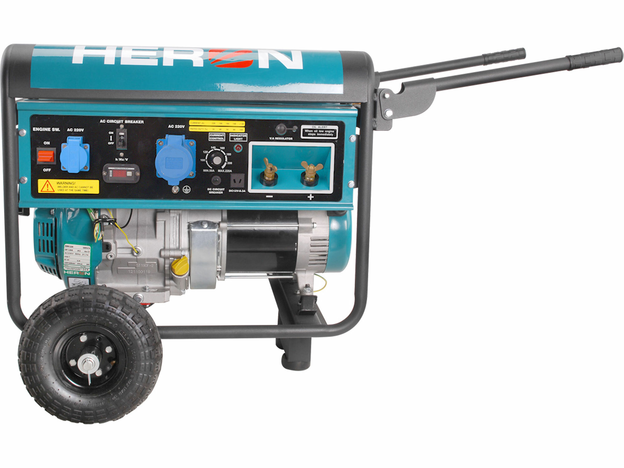 HERON 8896310 Elektrocentrála benzínová so zváračkou 220A, 1F, 5,5kW