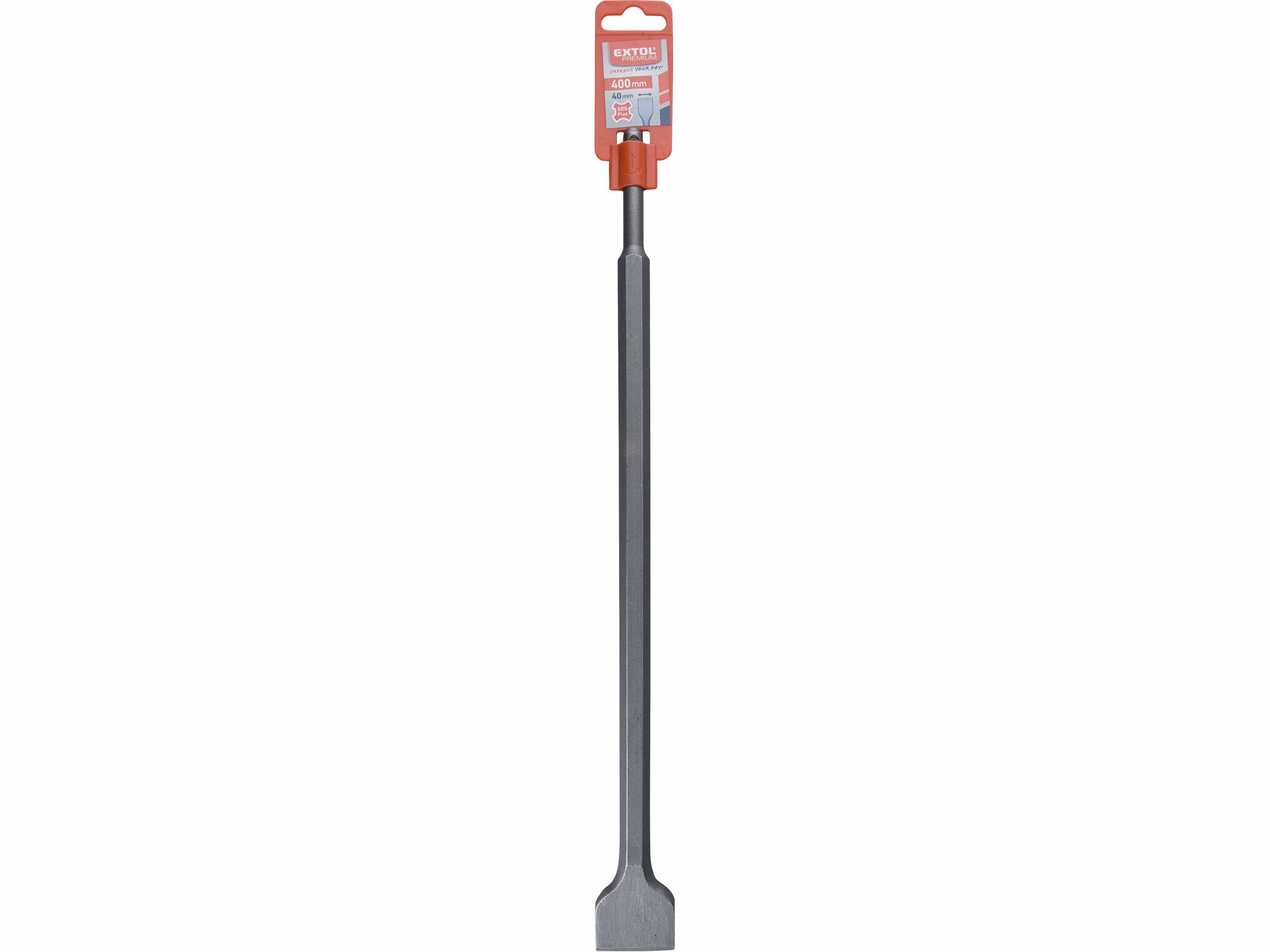 EXTOL PREMIUM 8801503 Sekáč plochý SDS Plus, 400x14mm, šírka hrotu 40mm