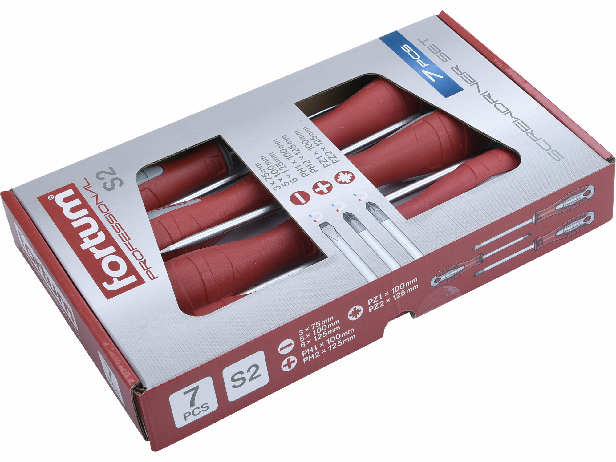 FORTUM 4740930 Skrutkovače magnetické, 7-dielna sada