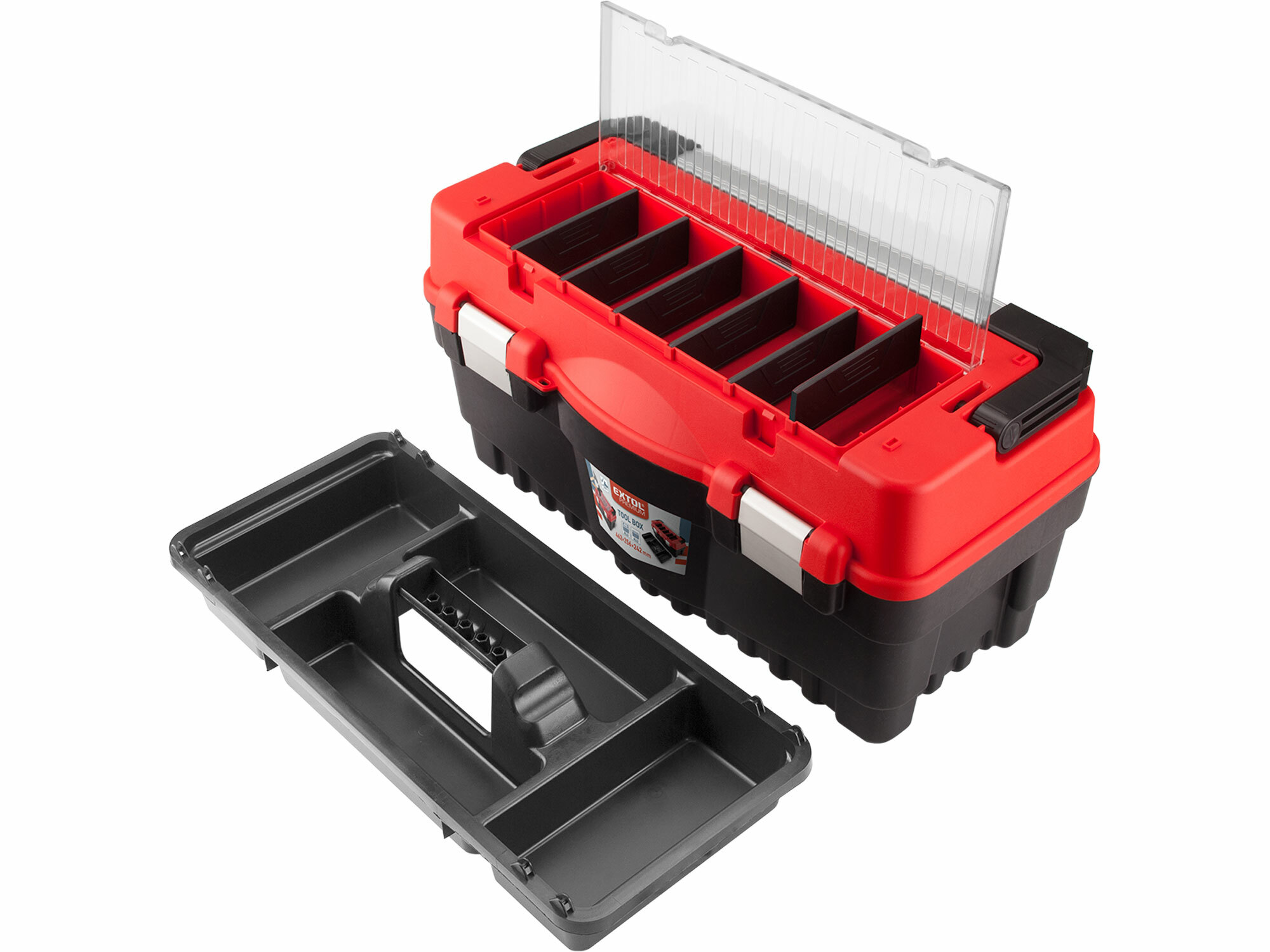 EXTOL PREMIUM 8856081 Kufor na náradie plastový, 547x271x278mm