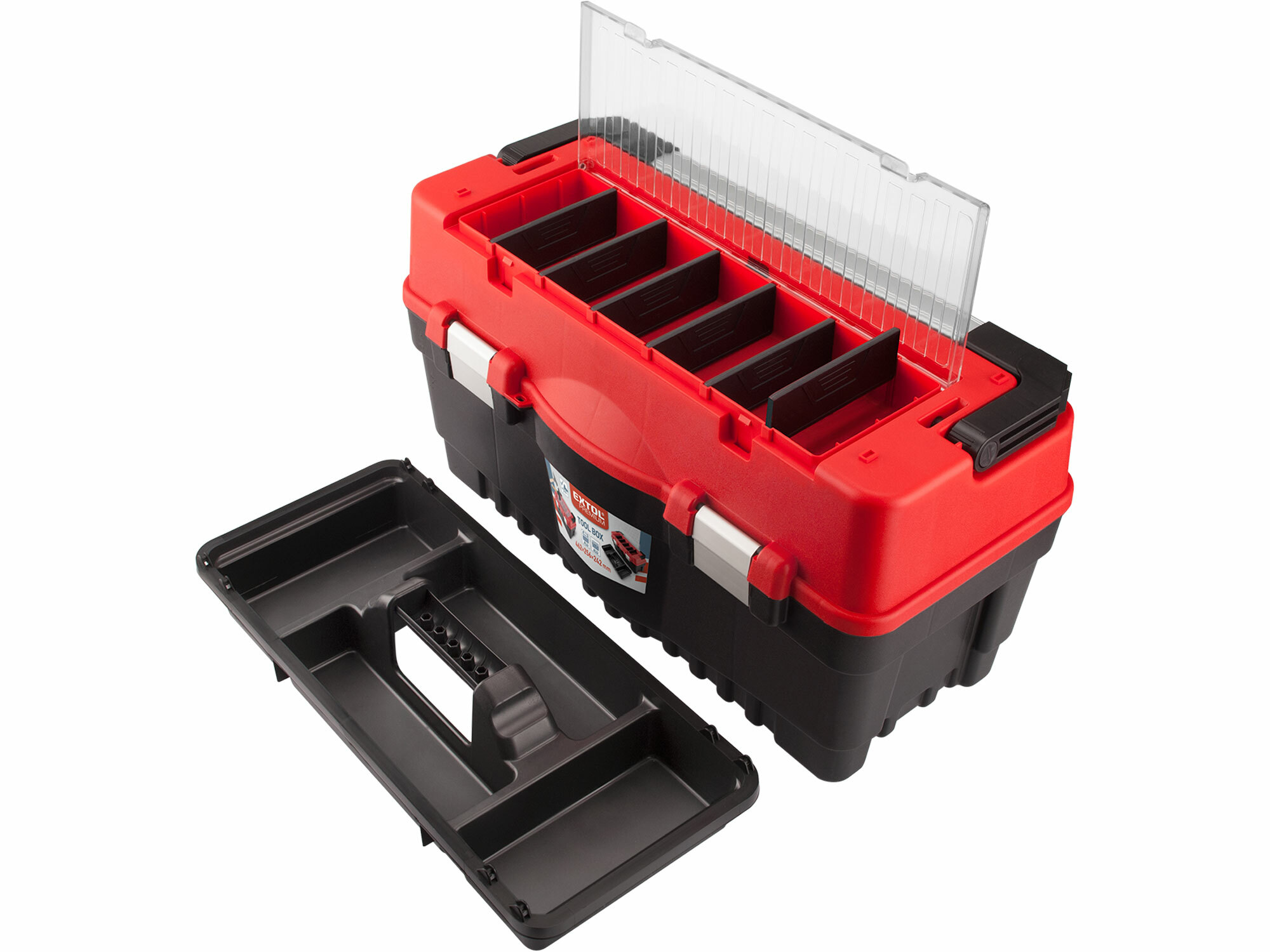 EXTOL PREMIUM 8856082 Kufor na náradie plastový, 595x289x328mm