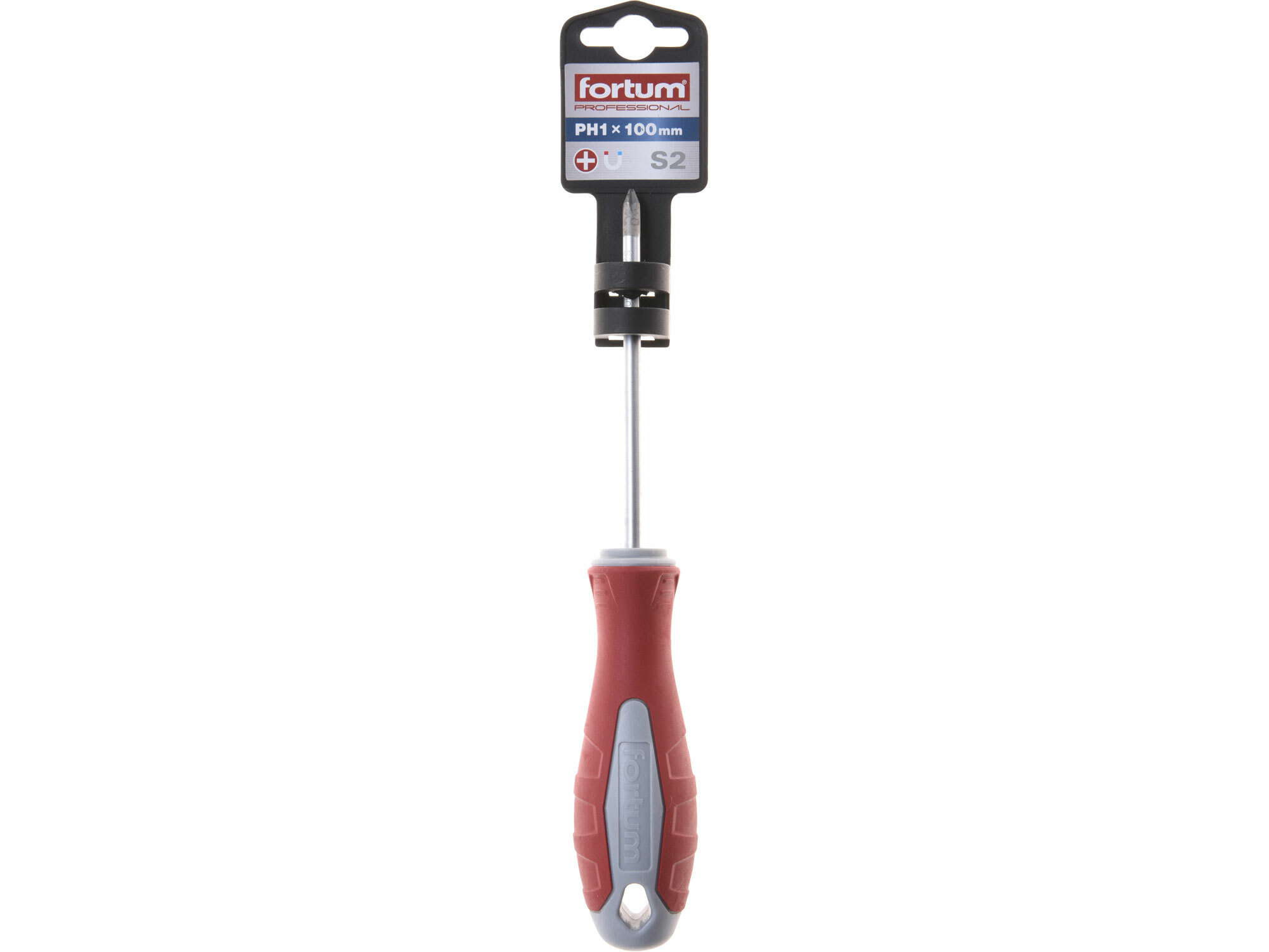 FORTUM 4740204 Skrutkovač krížový, PH1 x 100mm