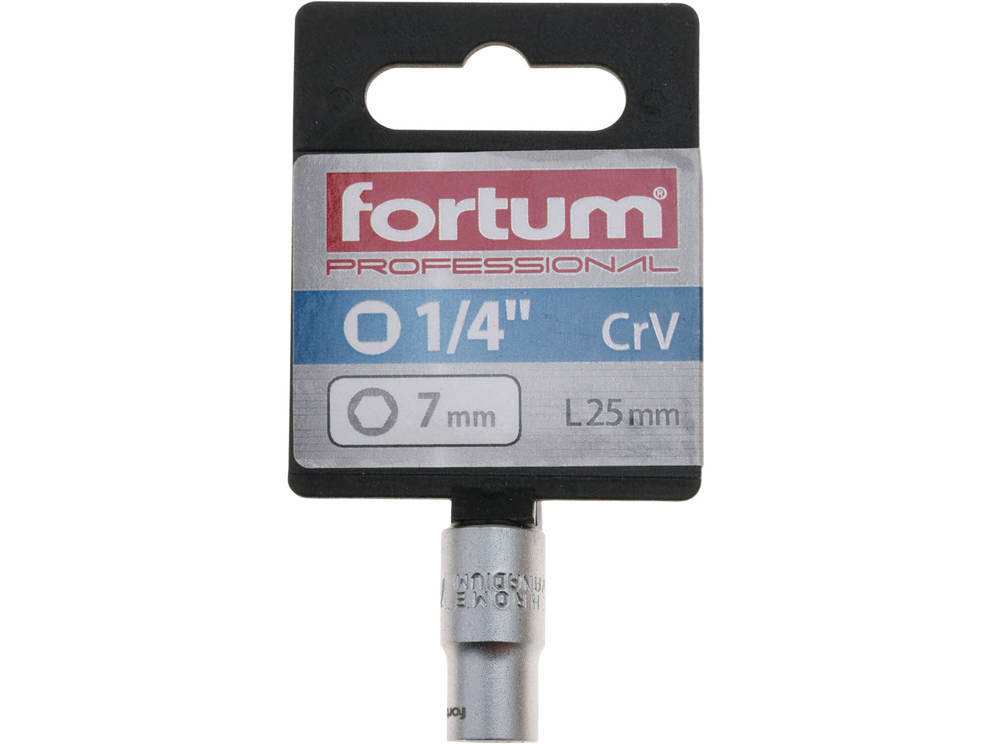 FORTUM 4701407 Kľúč nástrčný, 7mm, 1/4”