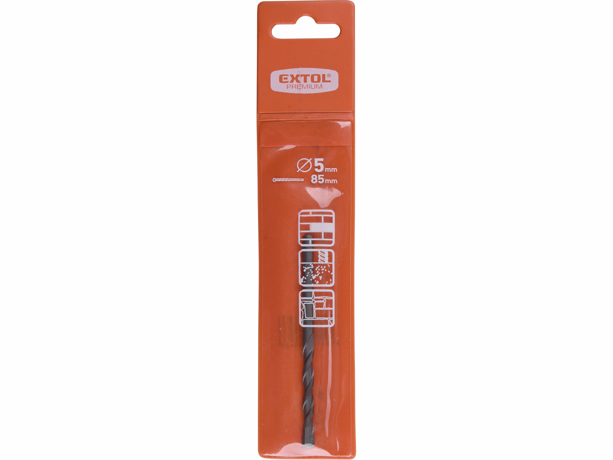 EXTOL PREMIUM 8801302 Vrták do betónu s valcovou stopkou, Ø5x85mm