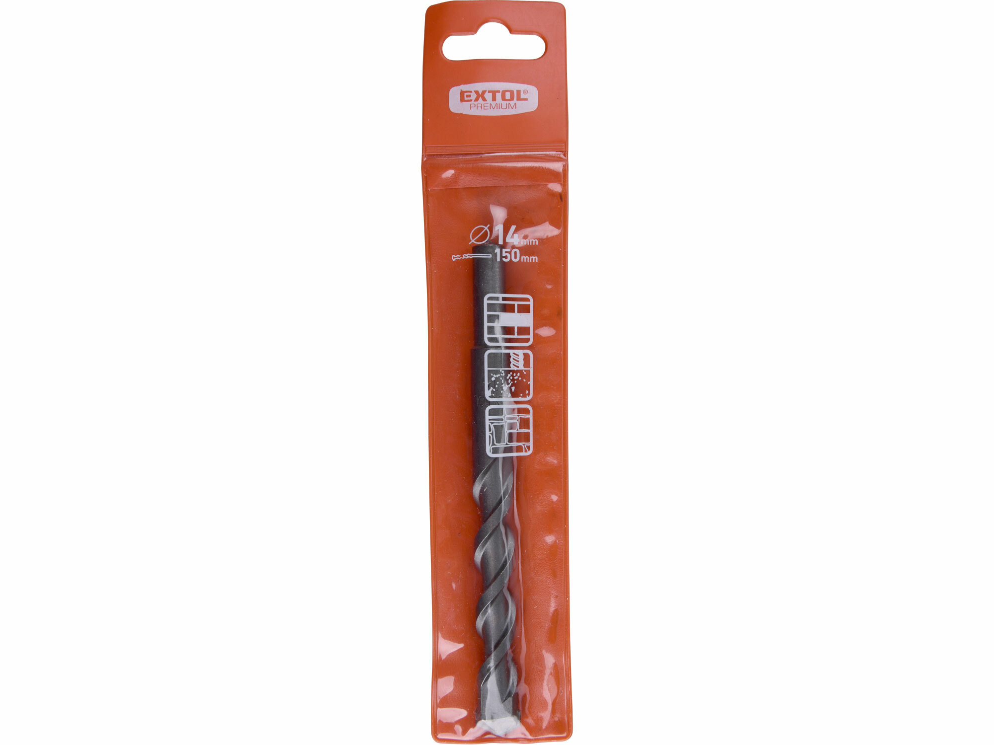 EXTOL PREMIUM 8801319 Vrták do betónu s valcovou stopkou, Ø14x150mm