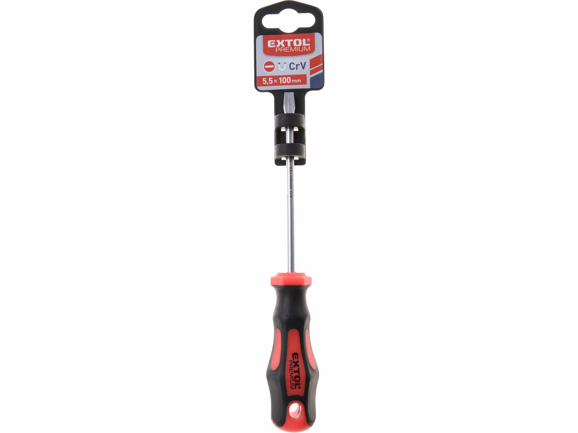 EXTOL PREMIUM 8819225 Skrutkovač plochý, magnetický, 5,5 x 100mm