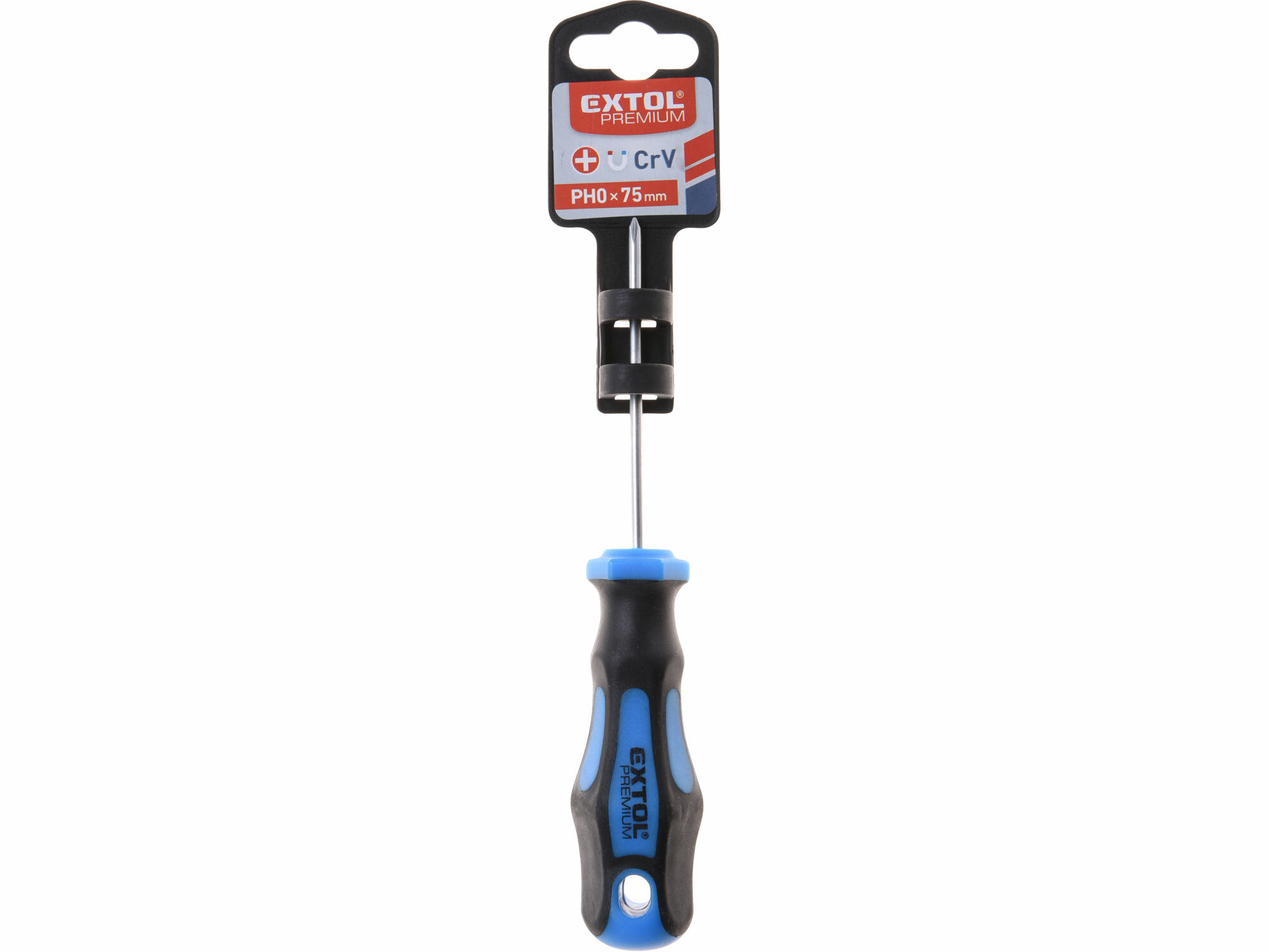 EXTOL PREMIUM 8819230 Skrutkovač krížový PH, magnetický, PH0 x 75mm