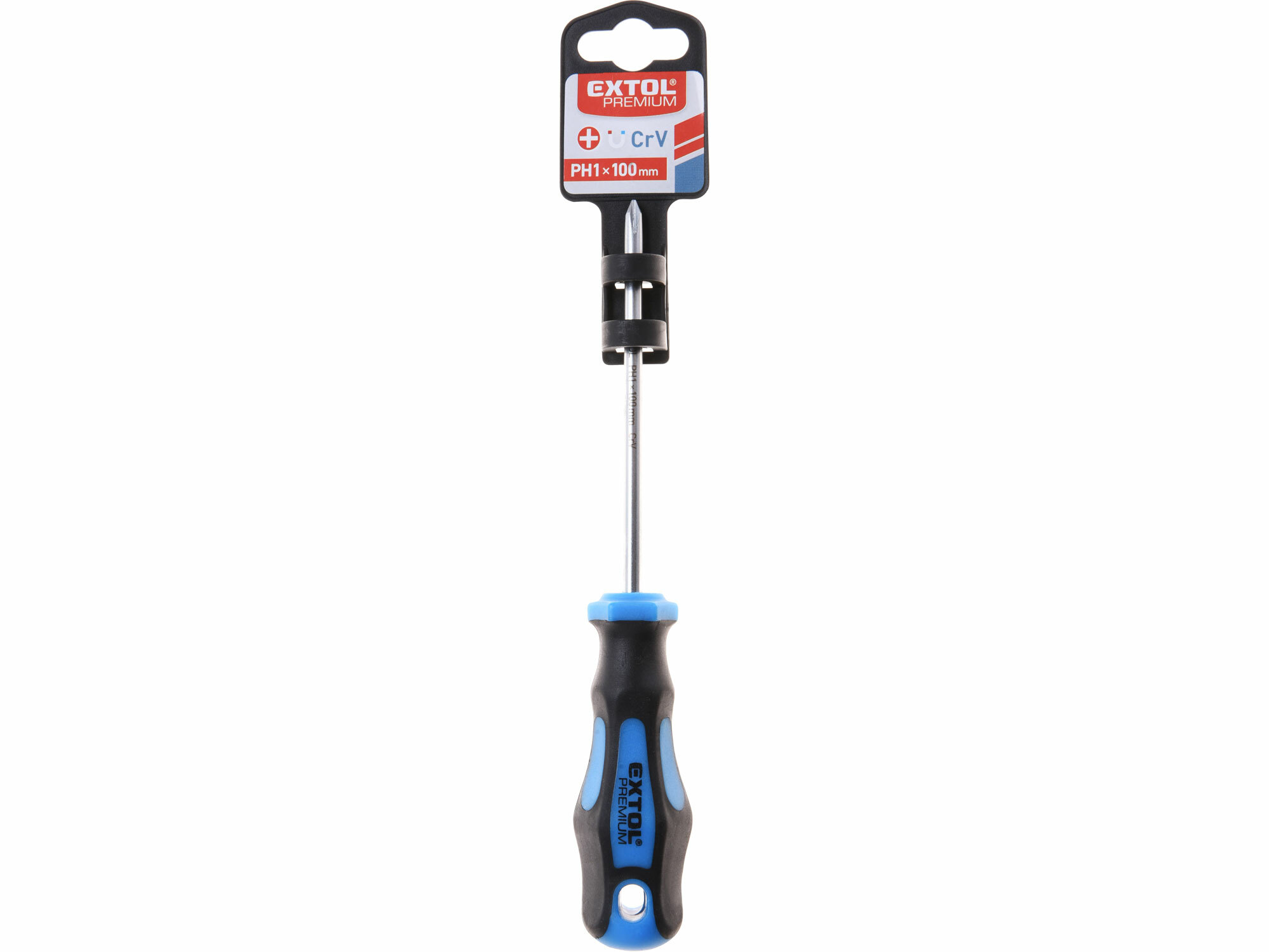 EXTOL PREMIUM 8819231 Skrutkovač krížový PH, magnetický, PH1 x 100mm