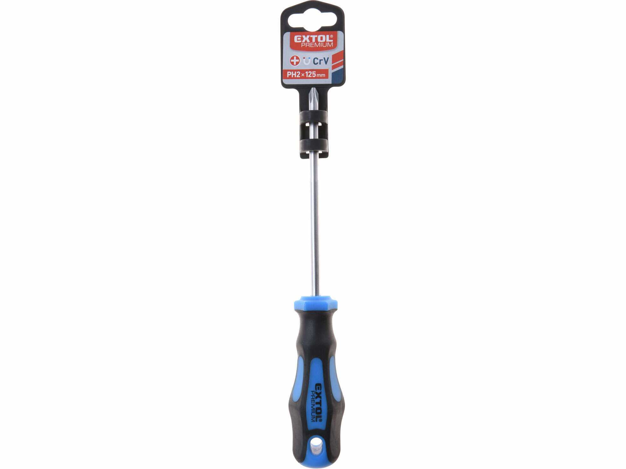 EXTOL PREMIUM 8819232 Skrutkovač krížový PH, magnetický, PH2 x 125mm