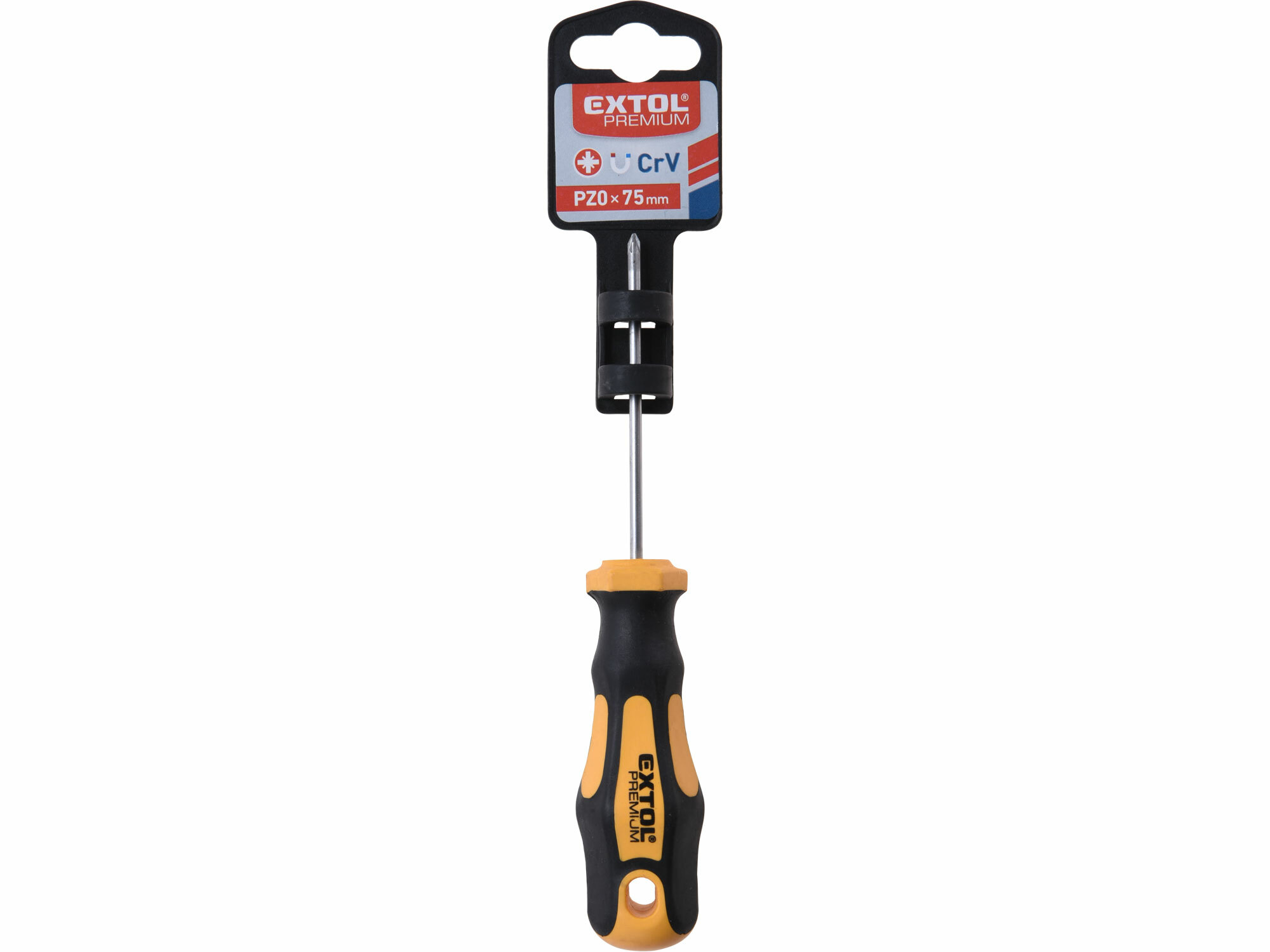 EXTOL PREMIUM 8819235 Skrutkovač krížový PZ, magnetický, PZ0 x 75mm