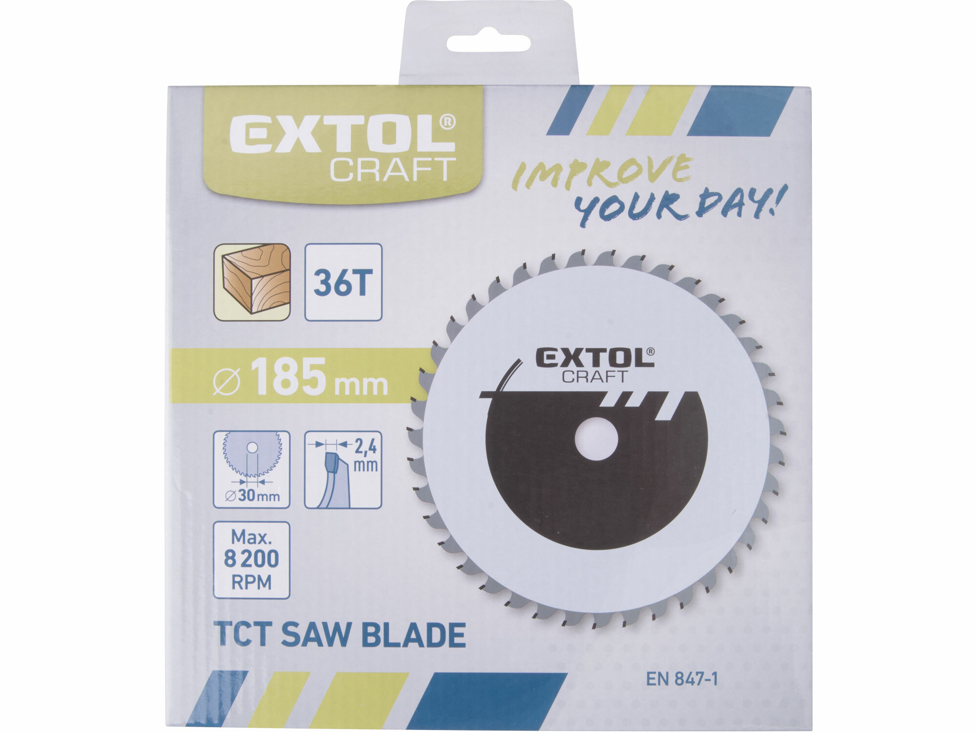 EXTOL CRAFT 19107 Kotúč pílový s SK plátkami, 185x1,4x30mm, 36z