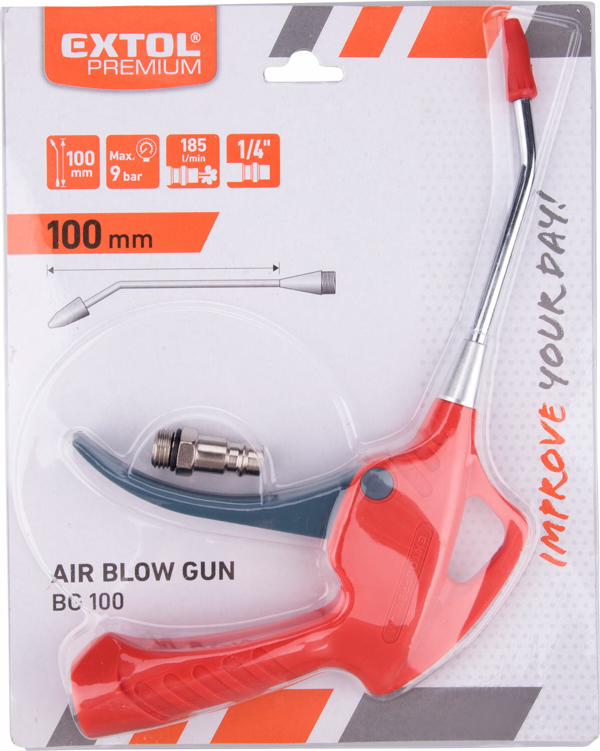 EXTOL PREMIUM 8865061 Pištoľ ofukovacia, dýza 10cm
