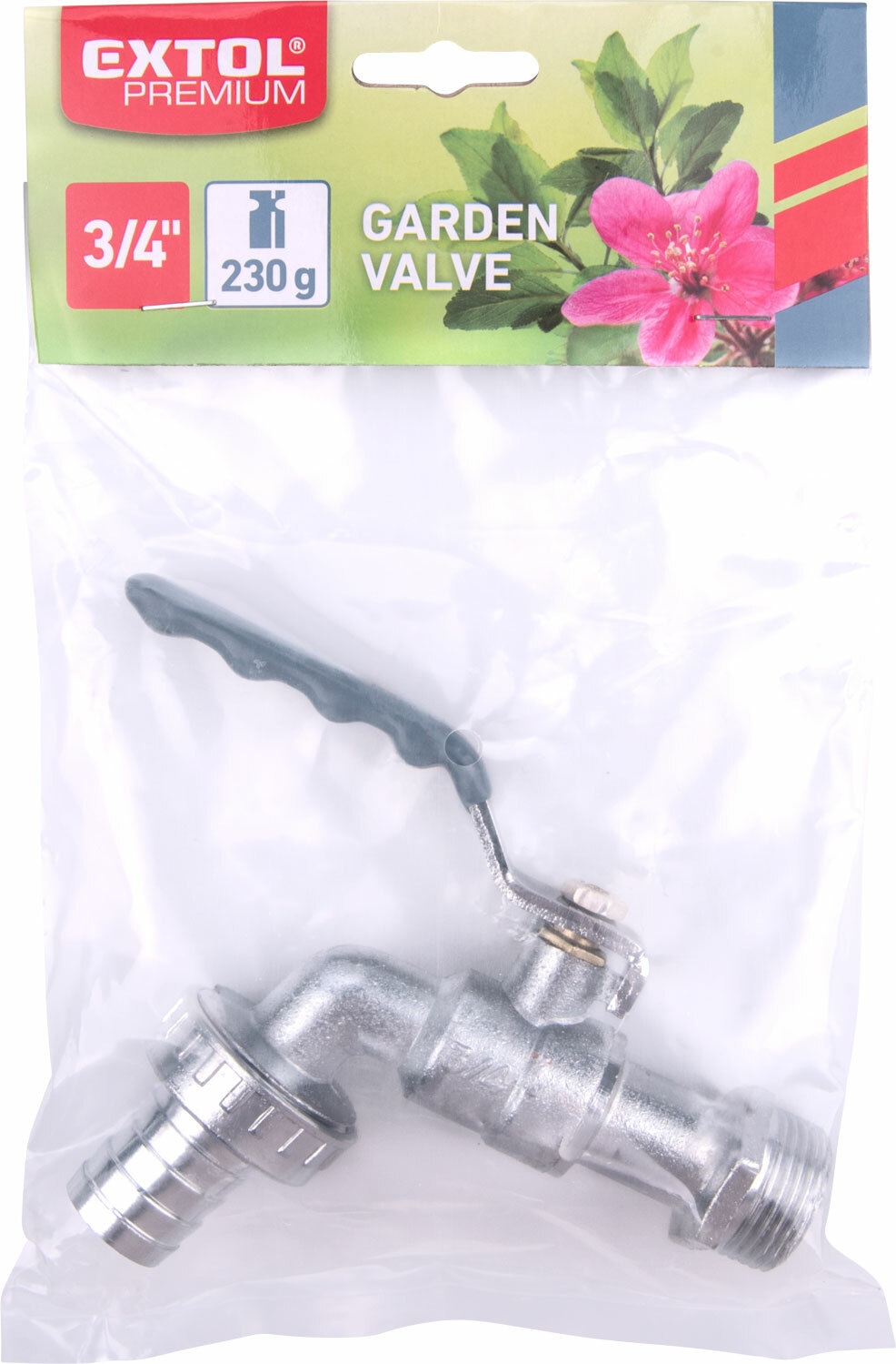 EXTOL PREMIUM 8876251 Záhradný ventil 3/4", zinková zliatina, 230g