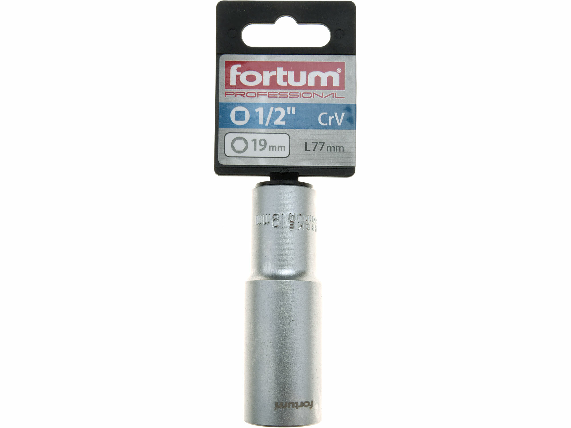 FORTUM 4700519 Kľúč nástrčný predĺžený, 19mm, 1/2”