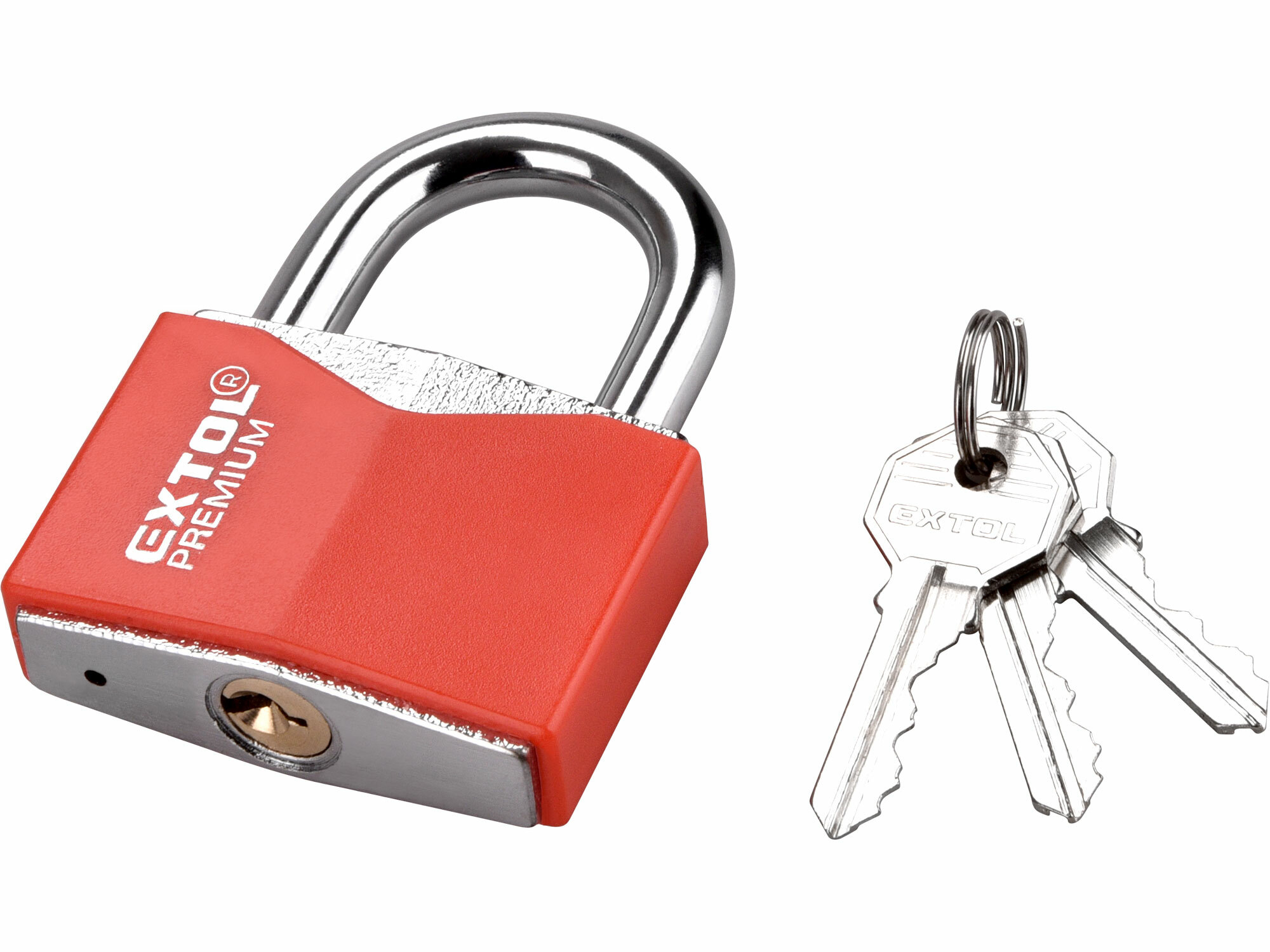 EXTOL PREMIUM 8857466 Zámok vysací 60mm, s ochranným plastom