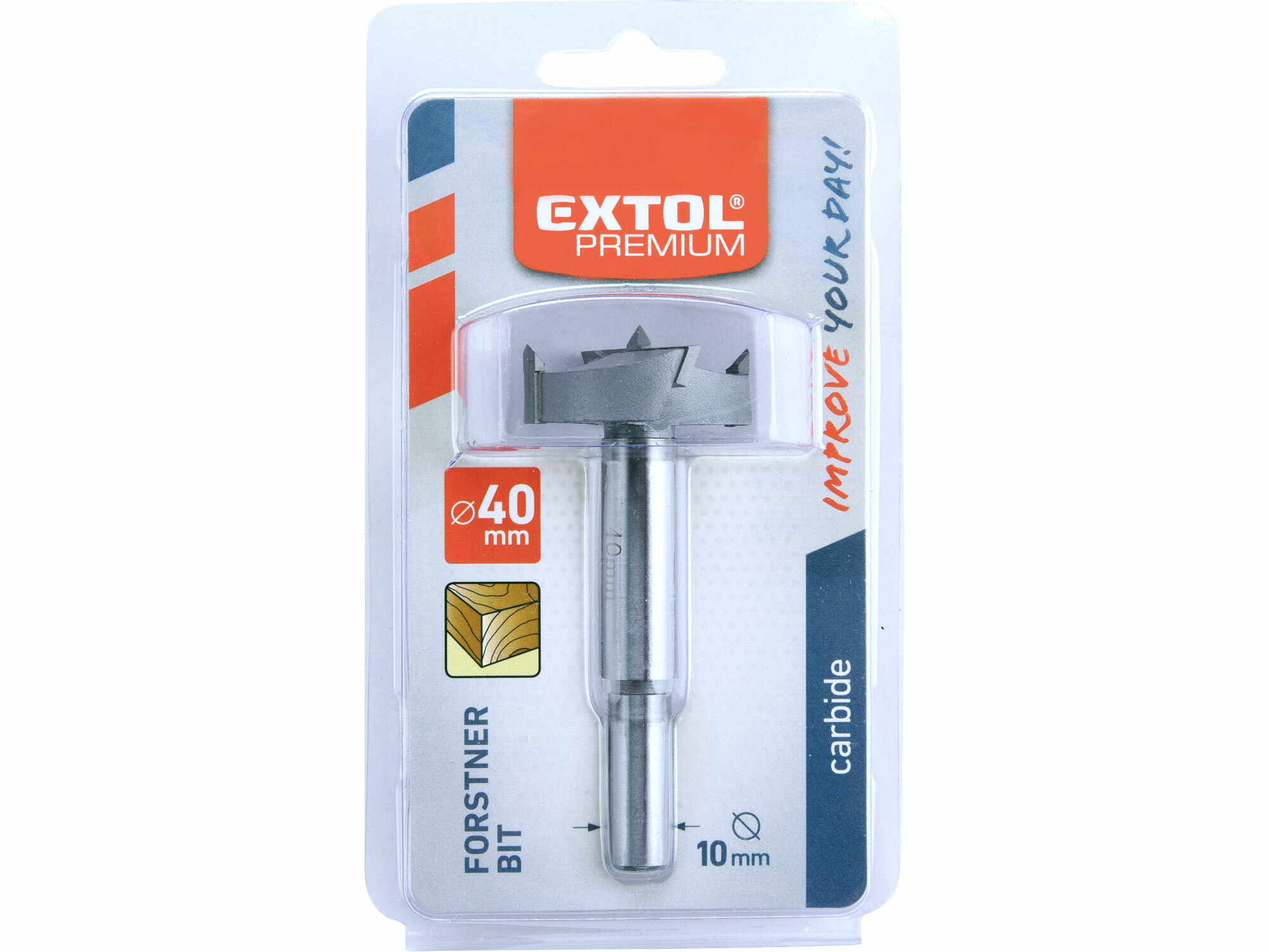EXTOL PREMIUM 8802025 Sukovník HSS s SK plátkami, Ø40mm