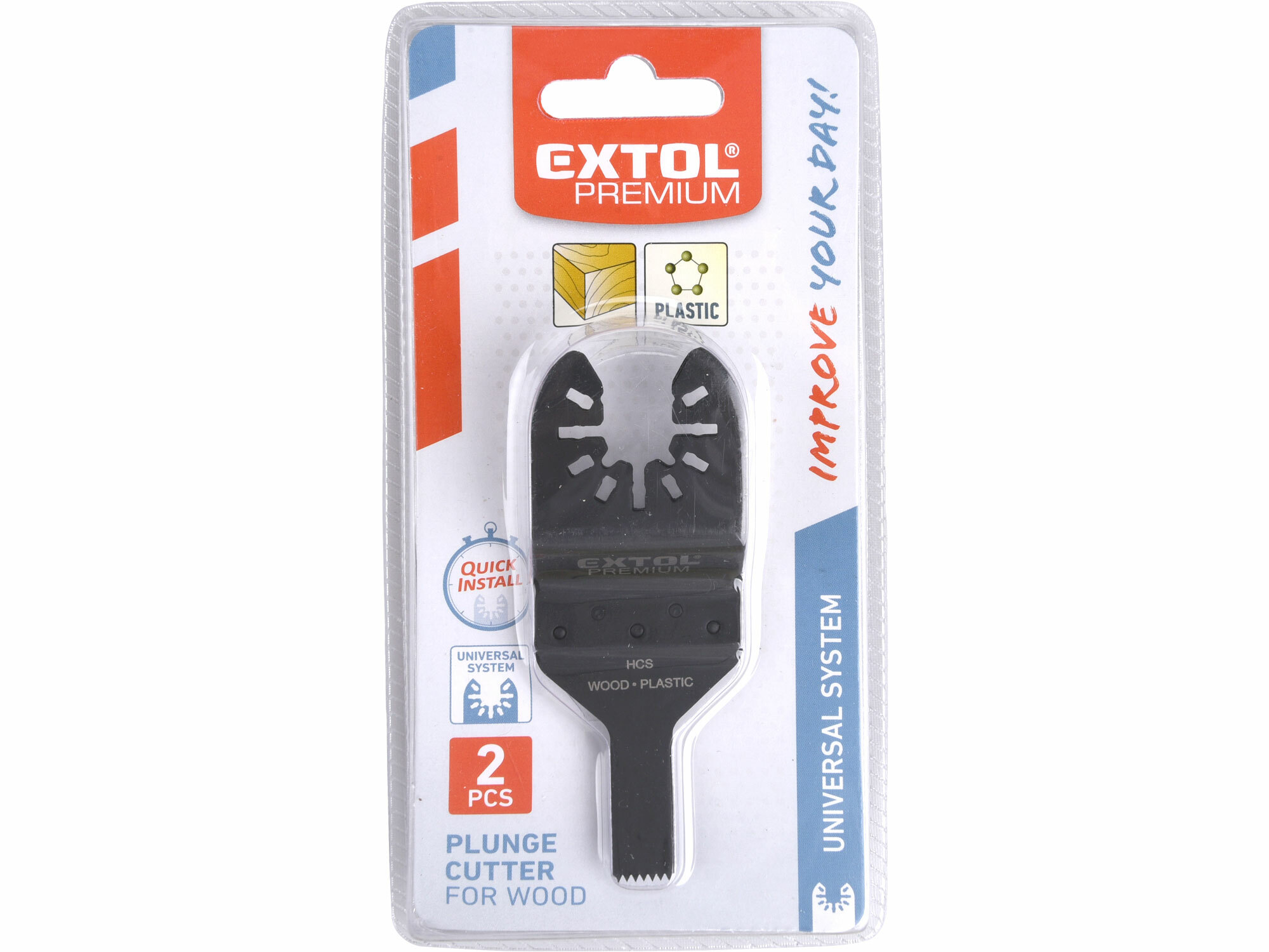 EXTOL PREMIUM 8803850 List pílový zanorovací na drevo a plast 10mm, 2ks, HCS