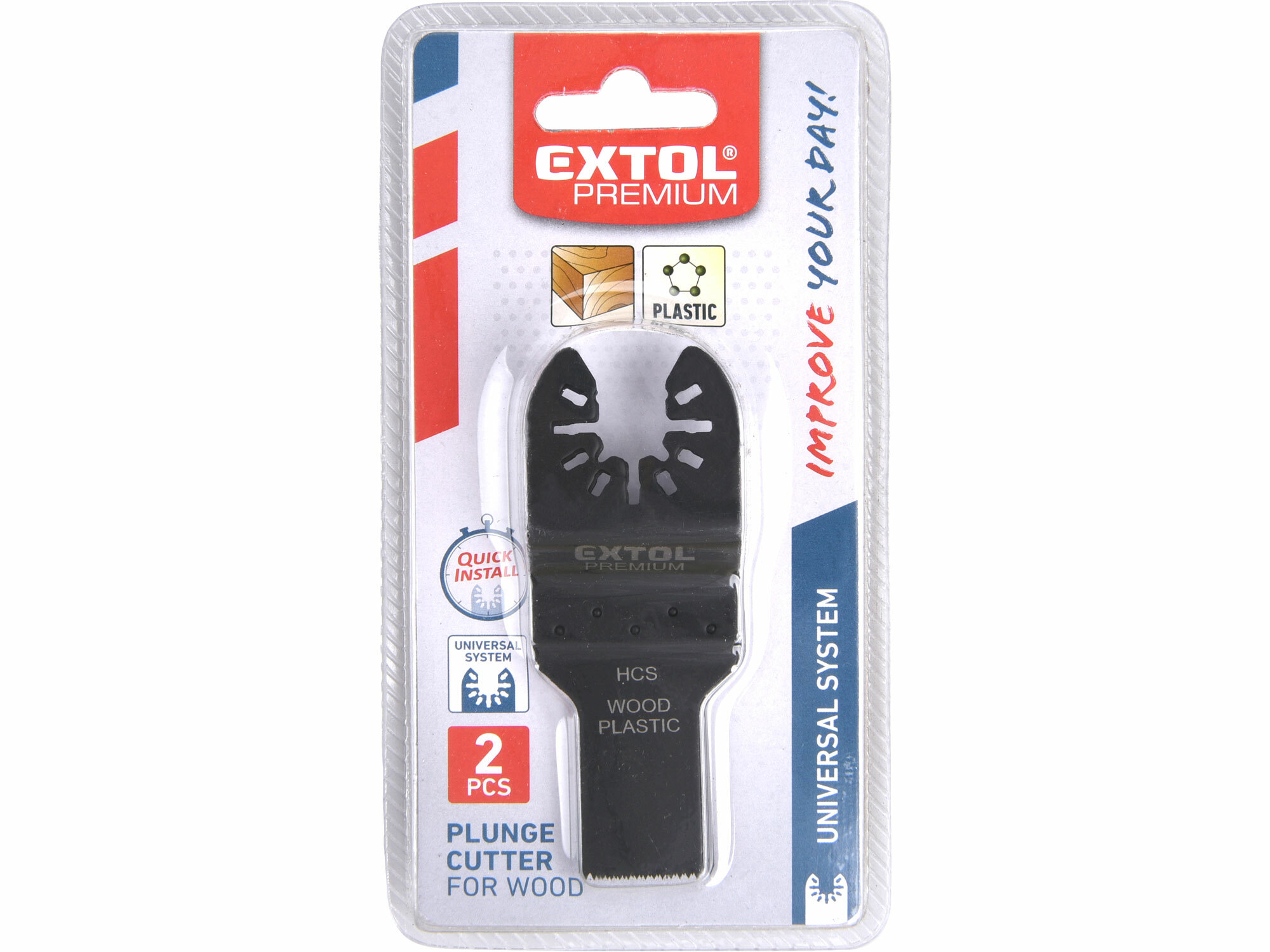EXTOL PREMIUM 8803851 List pílový zanorovací na drevo a plast 20mm, 2ks, HCS