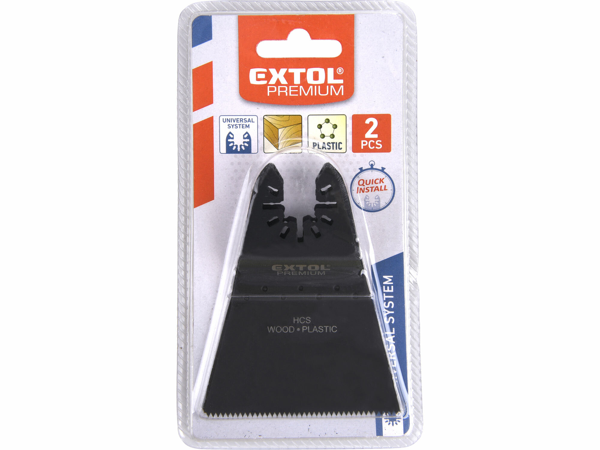 EXTOL PREMIUM 8803853 List pílový zanorovací na drevo a plast 65mm, 2ks, HCS
