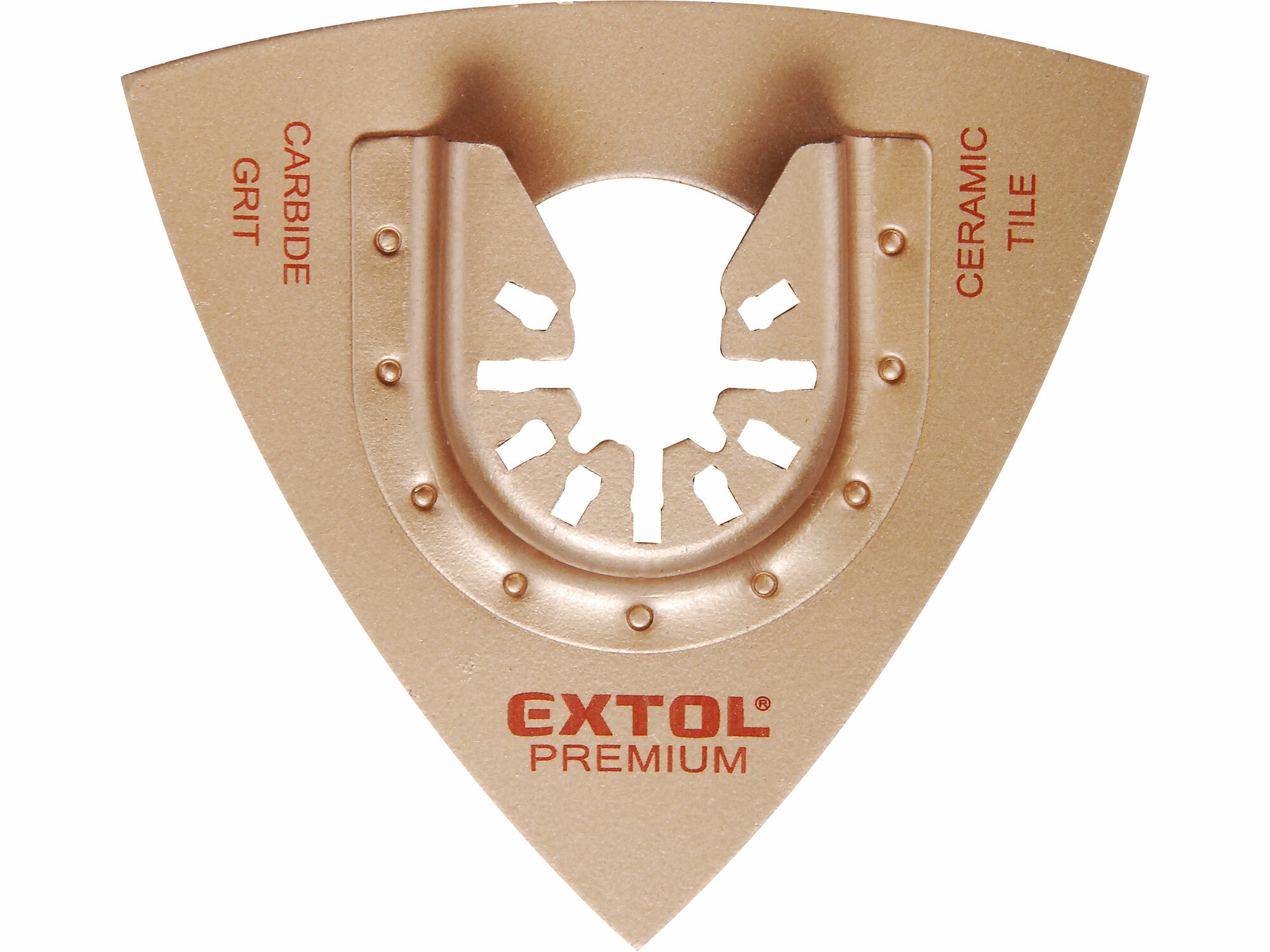 EXTOL PREMIUM 8803860 Rašpľa trojuholníková na keramiku a porobetón 78mm, volfrám