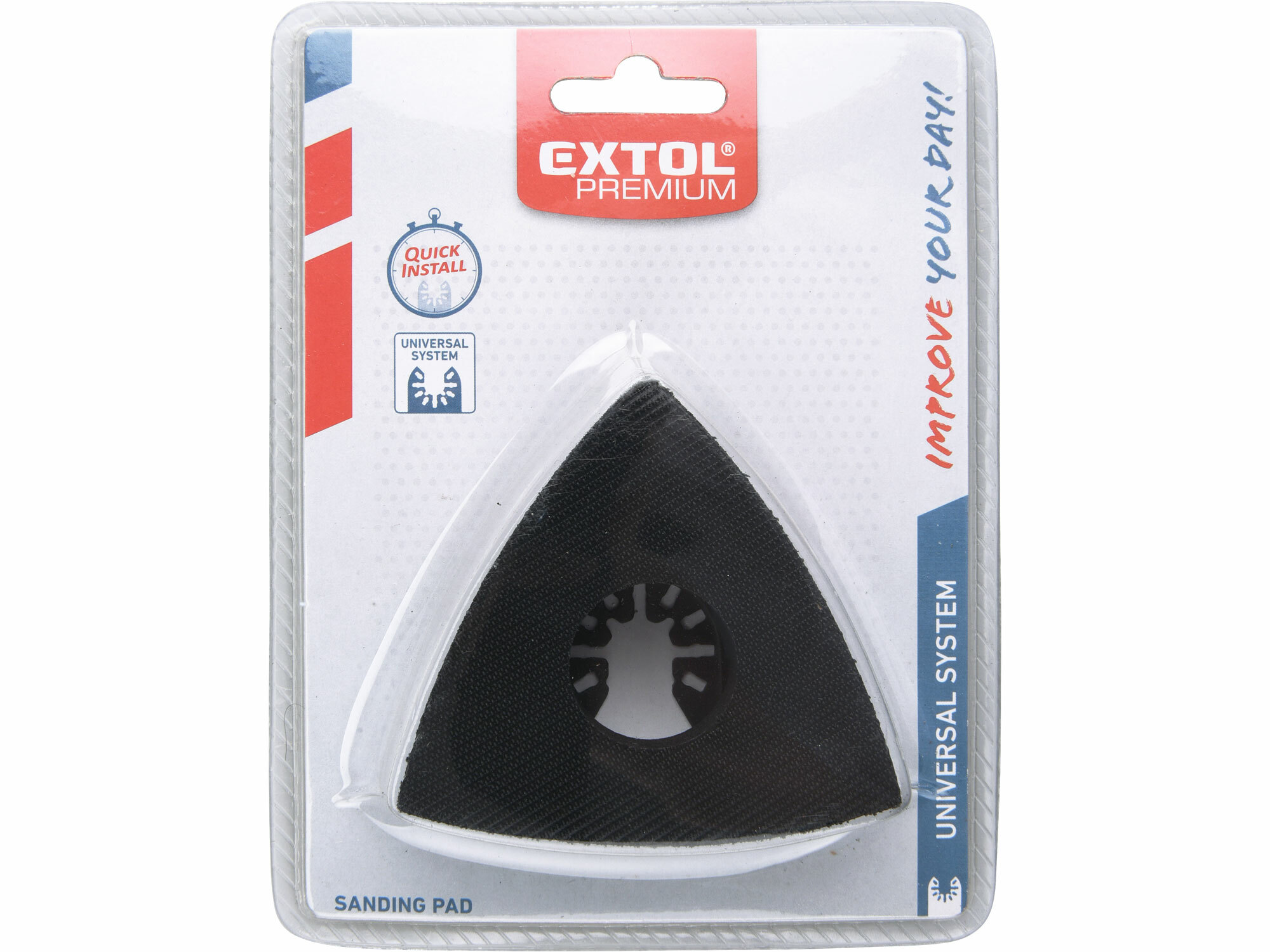 EXTOL PREMIUM 8803864 Držiak brúsnych delta výsekov 80mm, suchý zips na 417200,417221