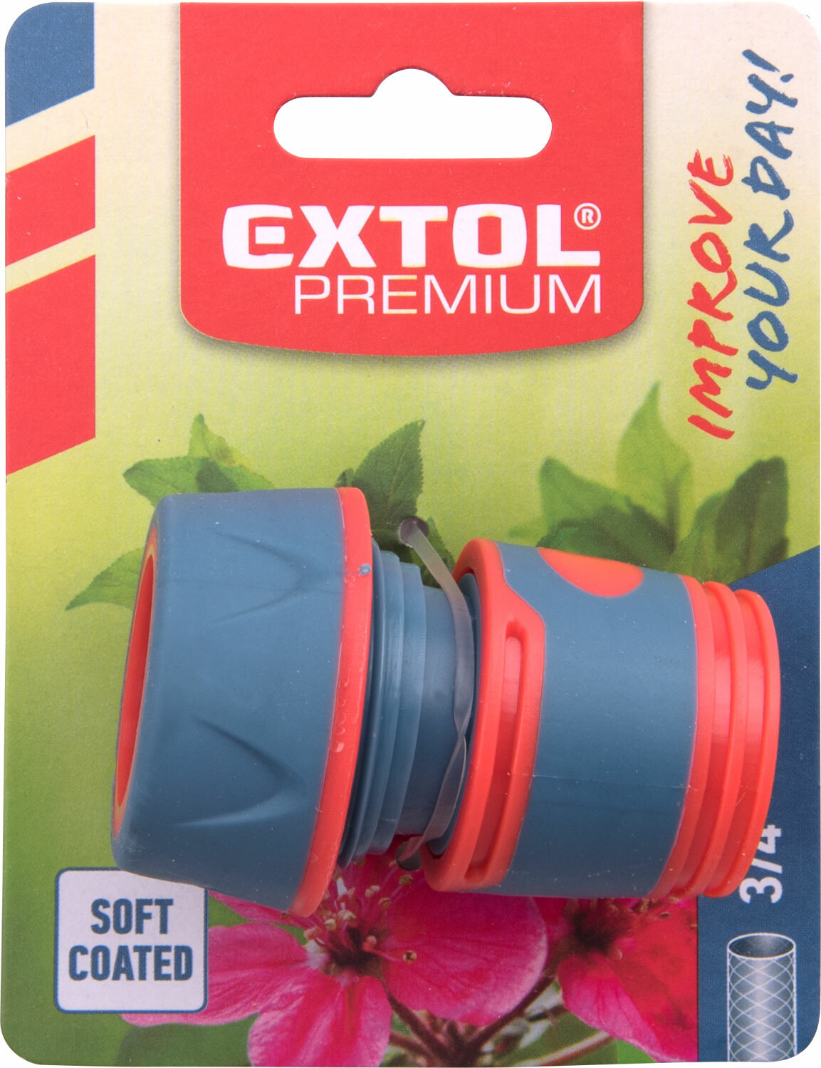 EXTOL PREMIUM 8876403 Rýchlospojka na hadicu plastová, 3/4''