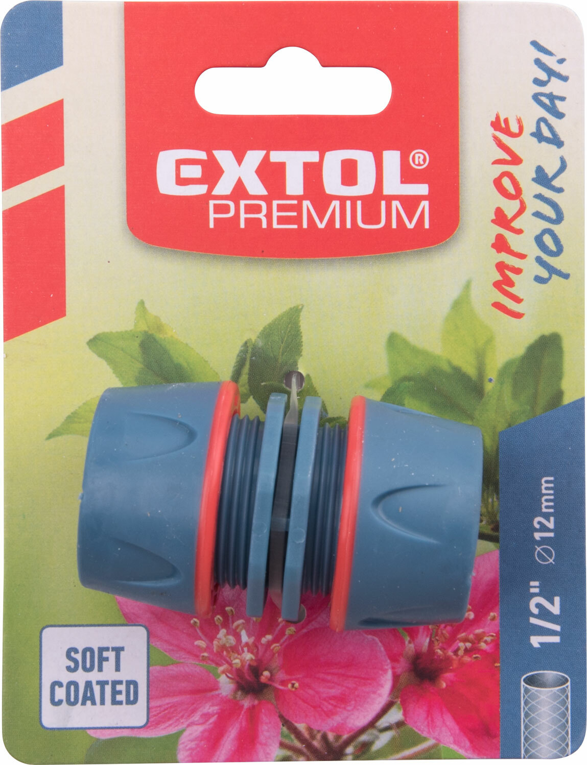 EXTOL PREMIUM 8876411 Spojka na hadice plastová, 1/2''