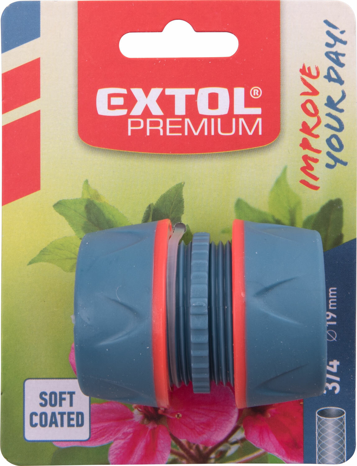 EXTOL PREMIUM 8876412 Spojka na hadice plastová, 3/4''