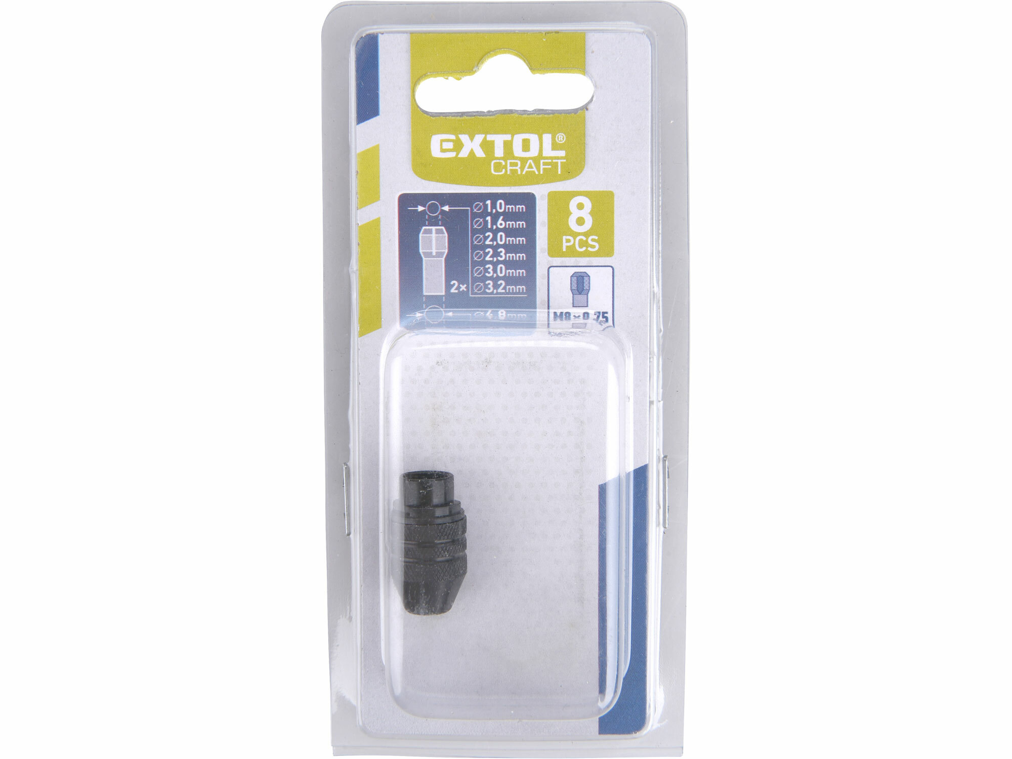 EXTOL CRAFT 404192 Skľučovadlo rýchloupínacie pre priame brúsky, 0,1-3,4mm