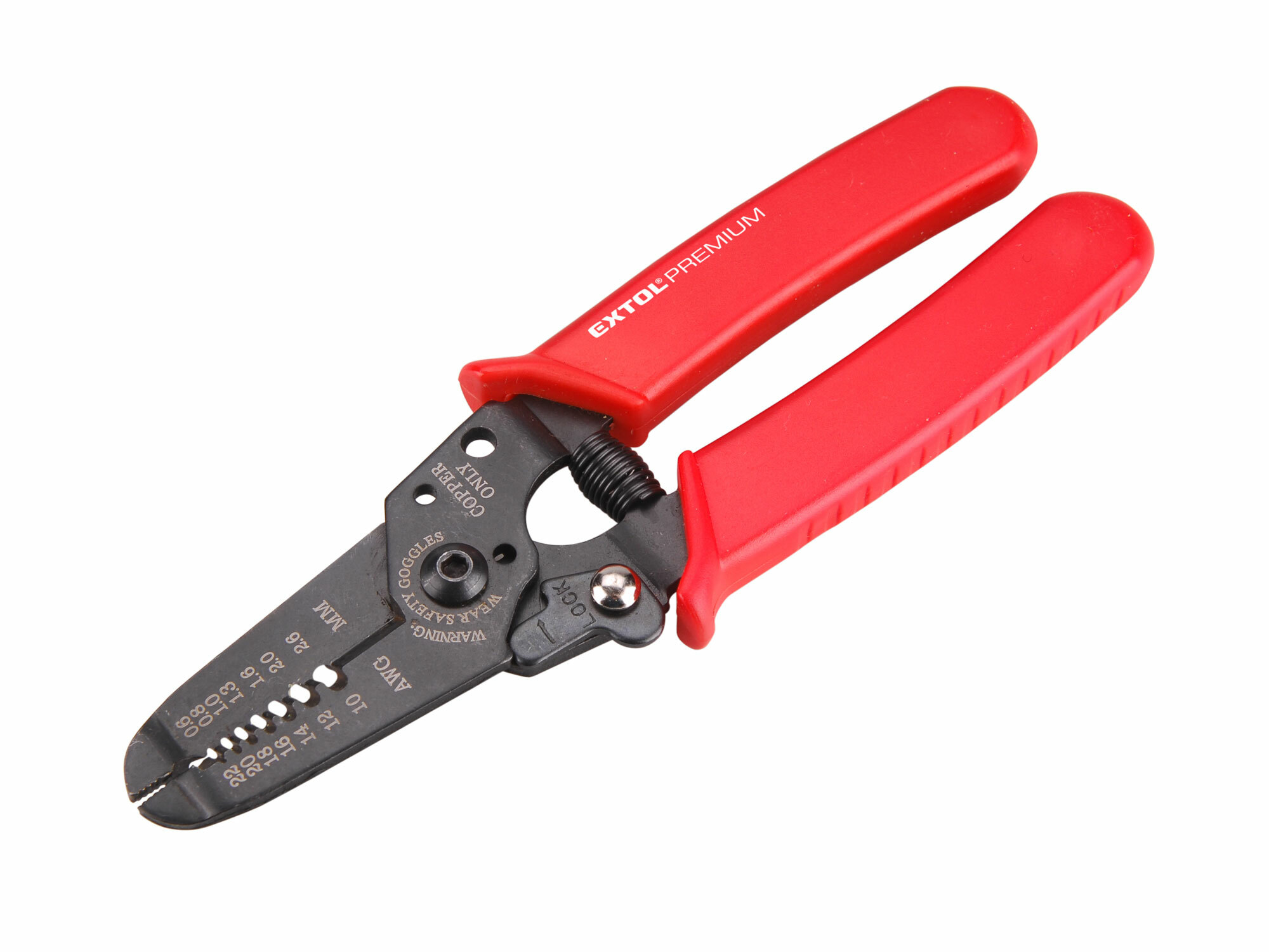 EXTOL PREMIUM 8831120 Kliešte odizolovacie a štikacie na káble, 165mm, 0,6-2,6mm
