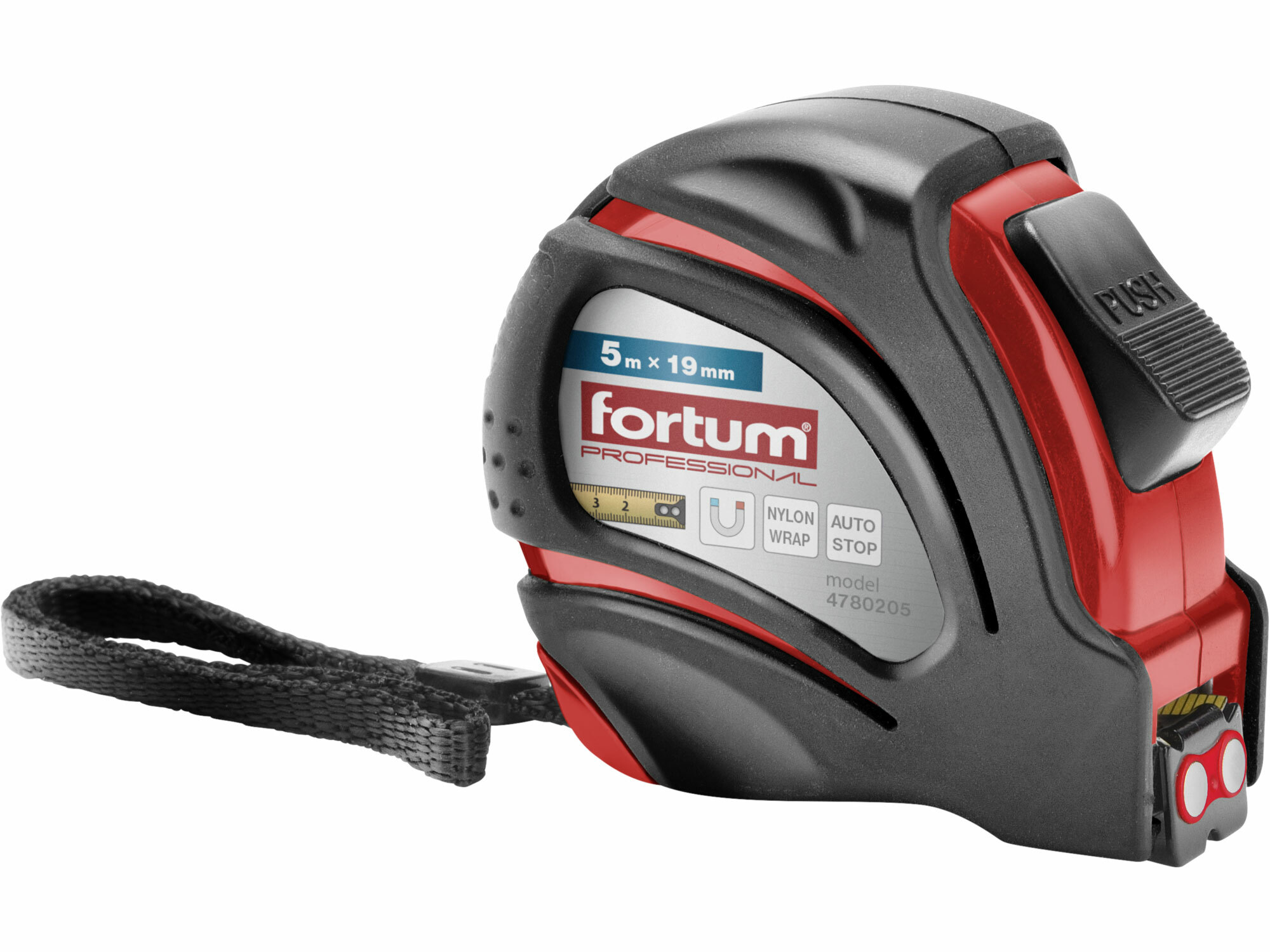 FORTUM 4780205 Meter zvinovací, 5m, šírka pásu 19mm