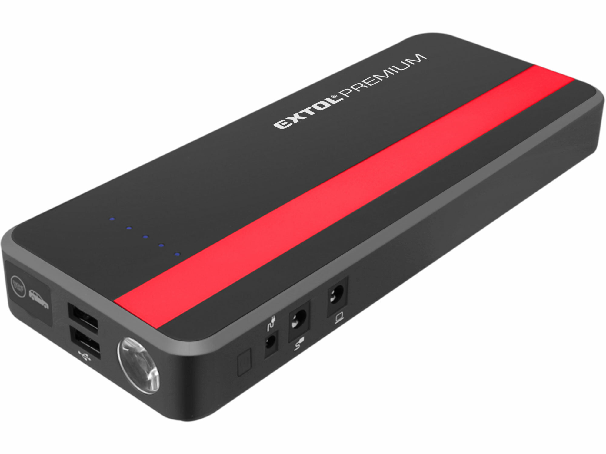 EXTOL PREMIUM 8897321 Štartovací zdroj s powerbankou, 18000mAh, 350A, max.700A