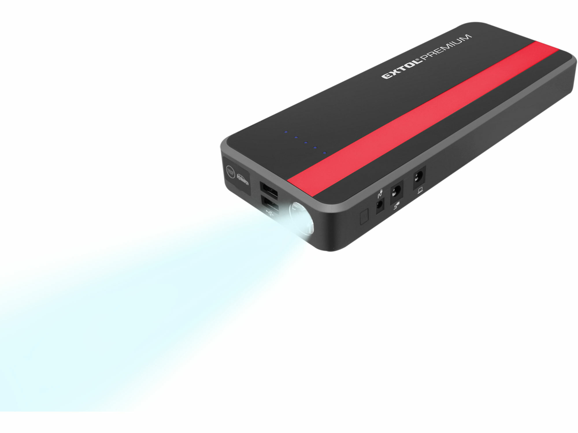 EXTOL PREMIUM 8897321 Štartovací zdroj s powerbankou, 18000mAh, 350A, max.700A