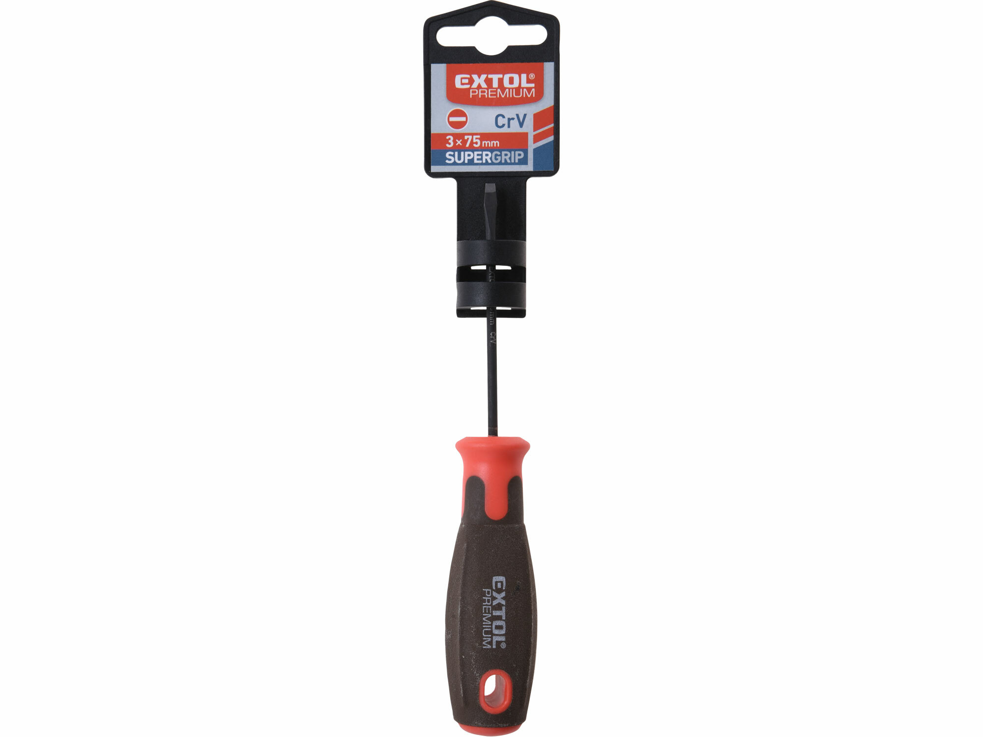 EXTOL PREMIUM 8819263 Skrutkovač plochý, magnetický, 3 x 75mm