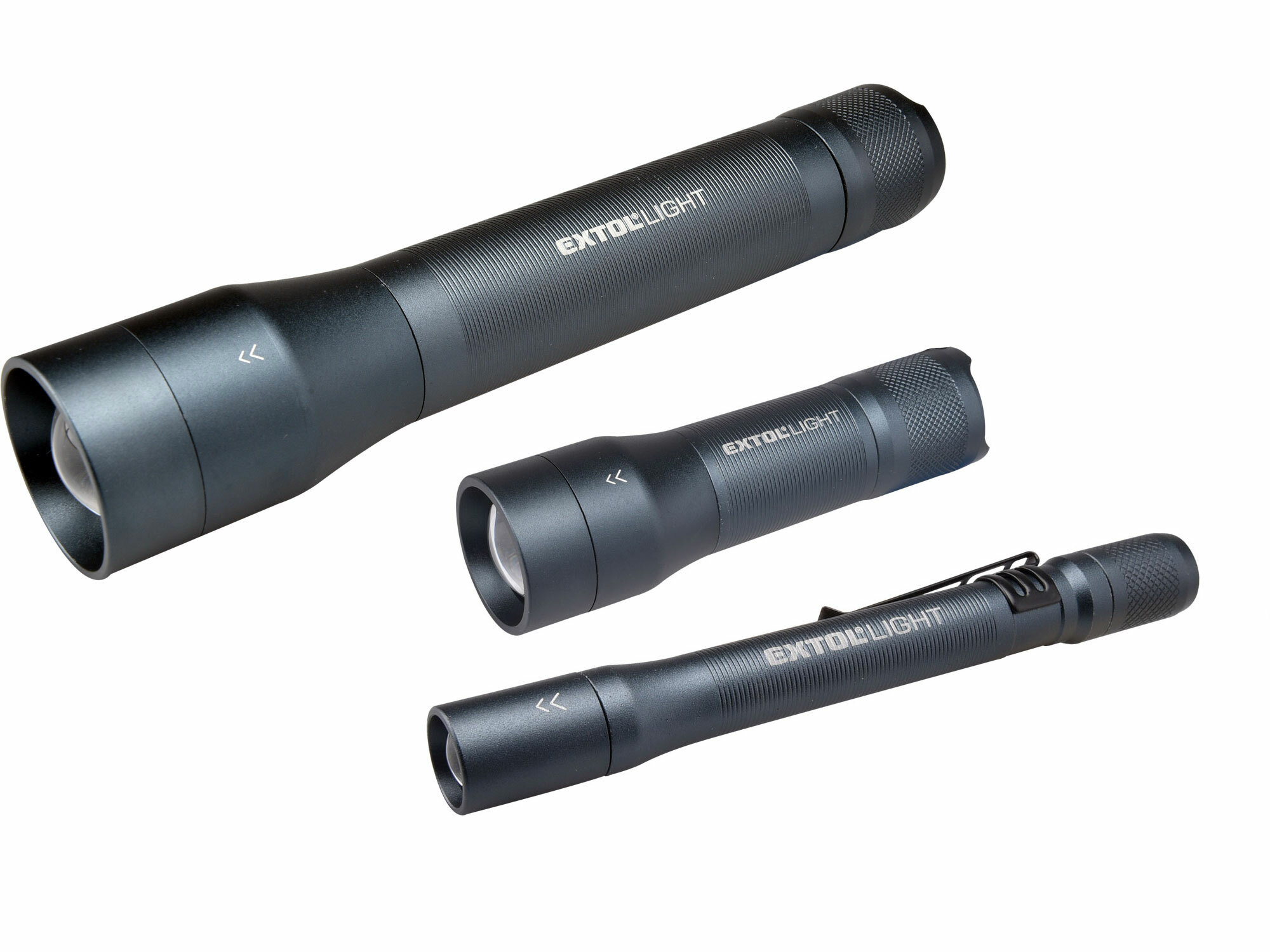EXTOL LIGHT 43152 Svietidlo hliníkové, XPG CREE LED, 100lm, 2xAAA, IP54