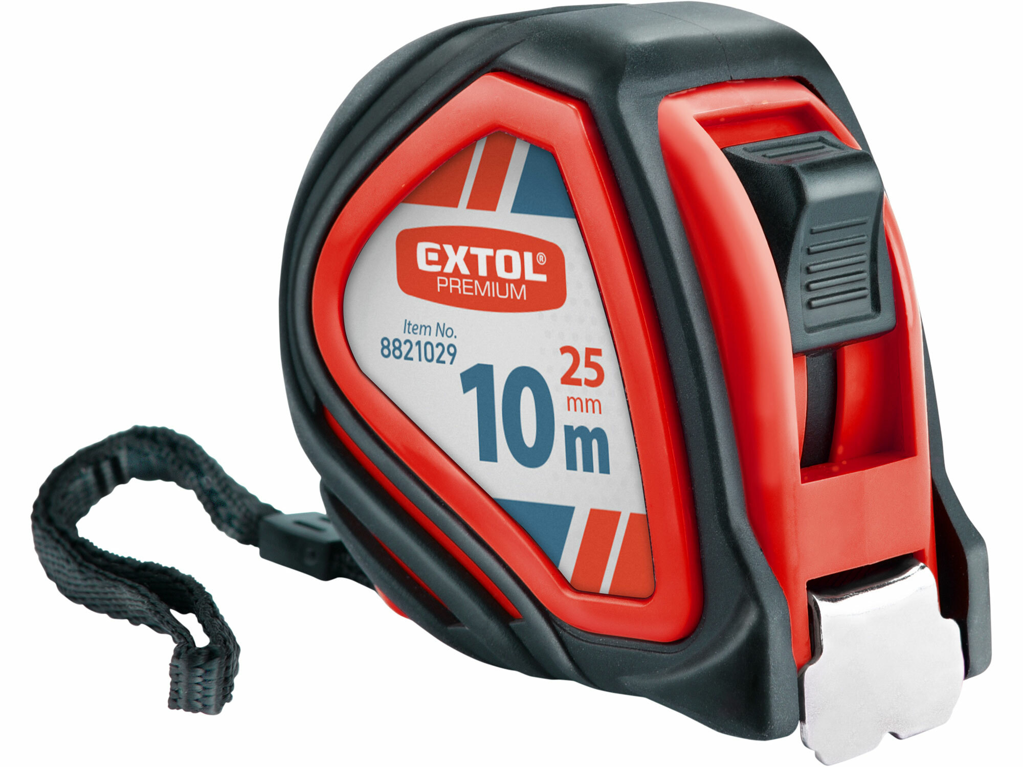 EXTOL PREMIUM 8821029 Meter zvinovací, 10m, šírka pásu 25mm