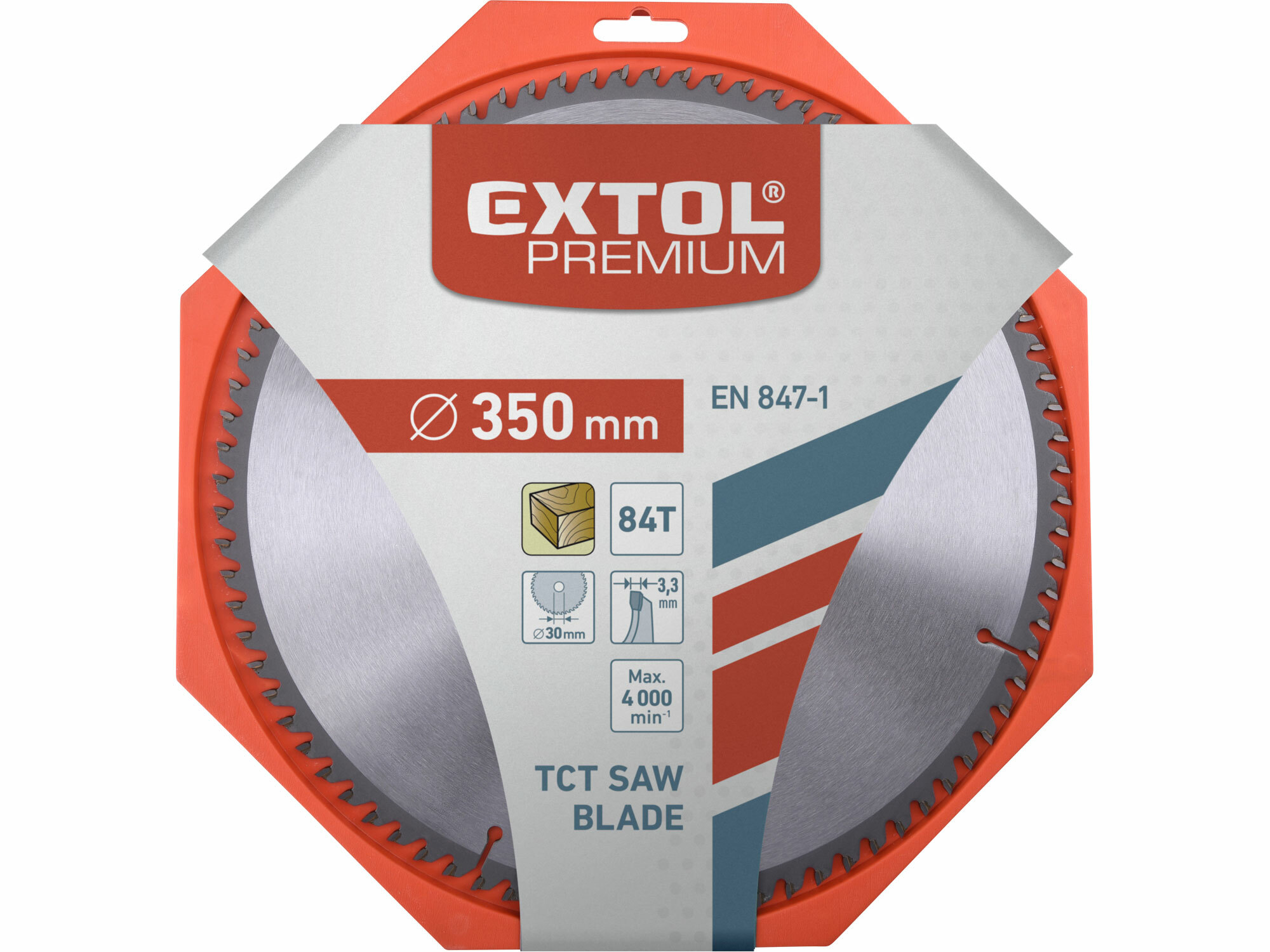EXTOL PREMIUM 8803254 Kotúč pílový s SK plátkami, Ø350x3,5x30mm, 84z