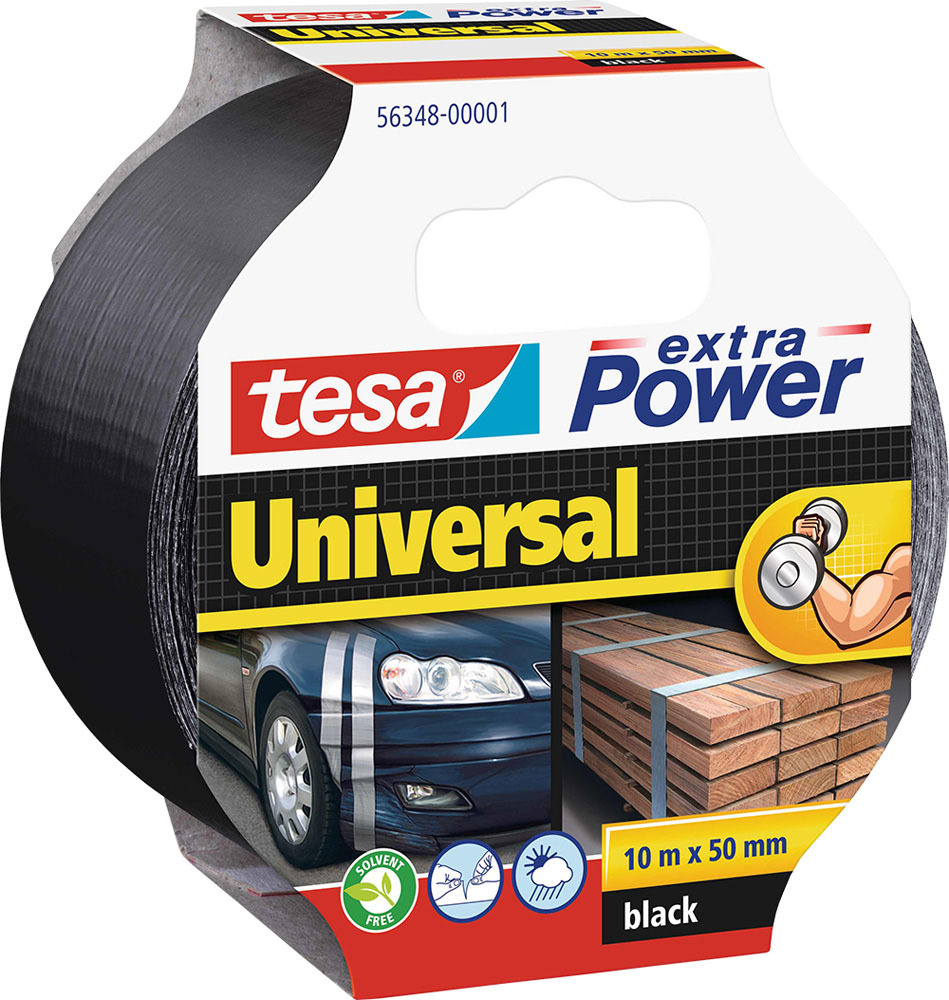 TESA 95634 Páska 56348 čierna textilná extra pevná 10m x 50mm