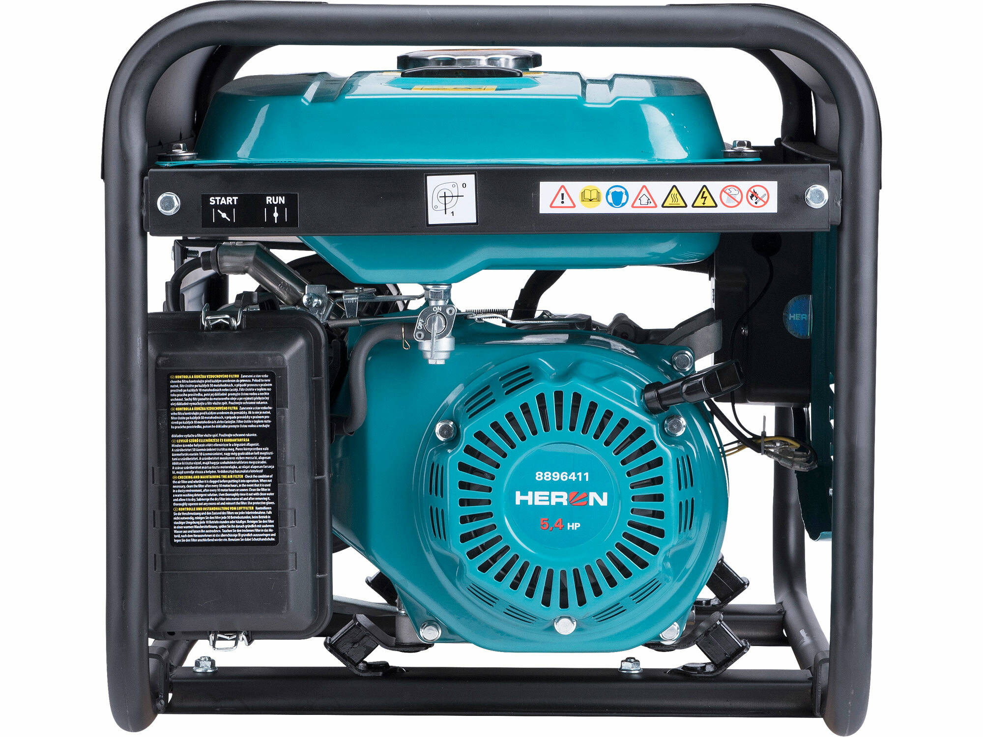 HERON 8896411 Elektrocentrála rámová benzínová 1F, 2,3kW