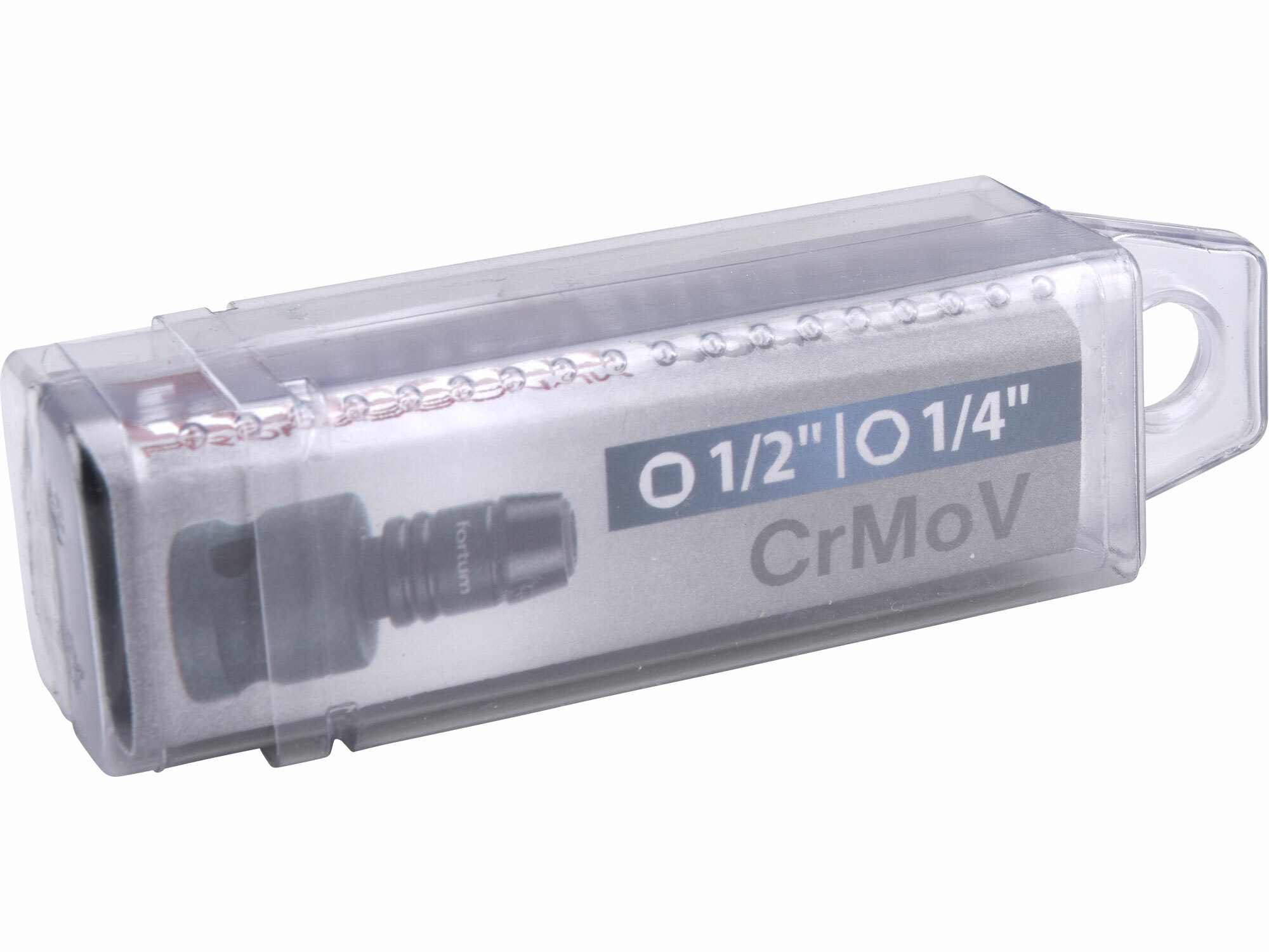 FORTUM 4790002 Adaptér rázový na bit, 1/2" 4-hran na 1/4" 6-hran so zámkom