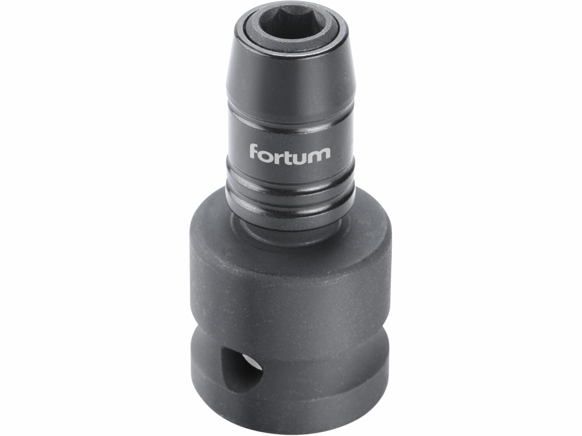 FORTUM 4790002 Adaptér rázový na bit, 1/2" 4-hran na 1/4" 6-hran so zámkom