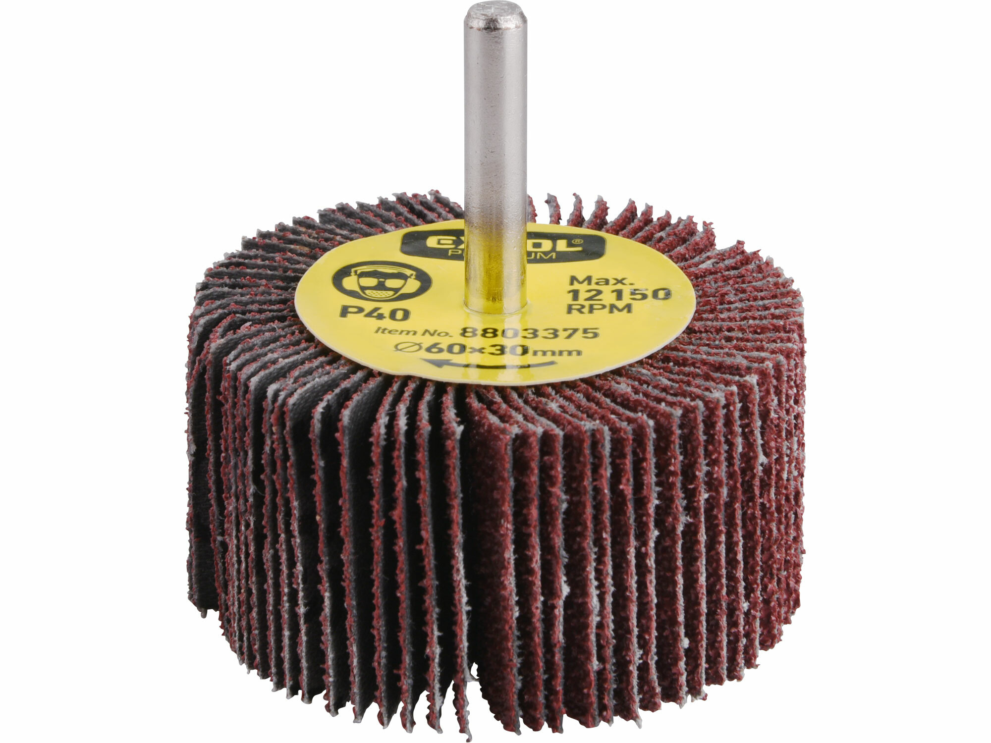 EXTOL PREMIUM 8803378 Kotúč brúsny lamelový, 60x30mm, P100