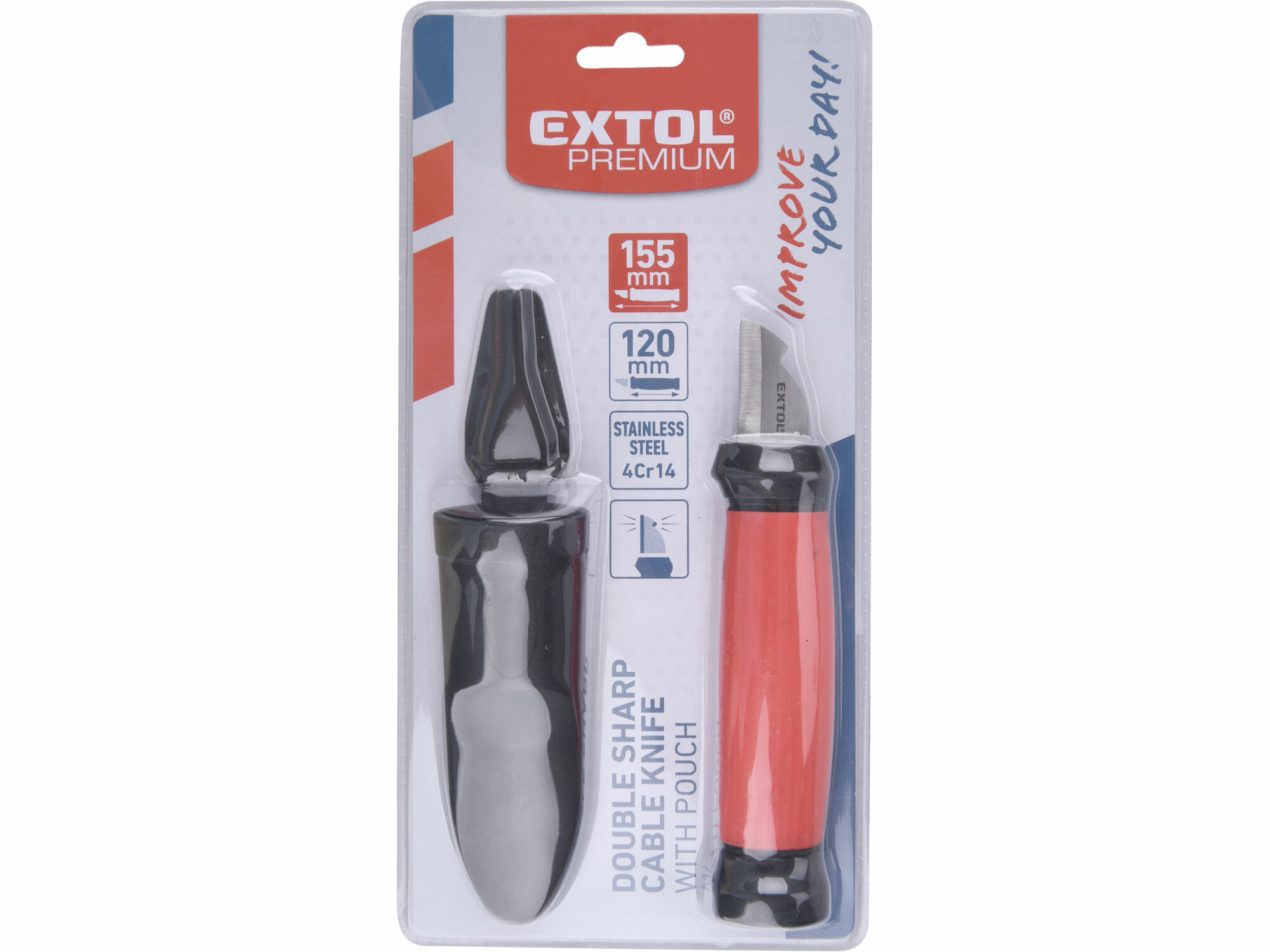 EXTOL PREMIUM 8831101 Nôž na káble 155mm, čepeľ 35mm