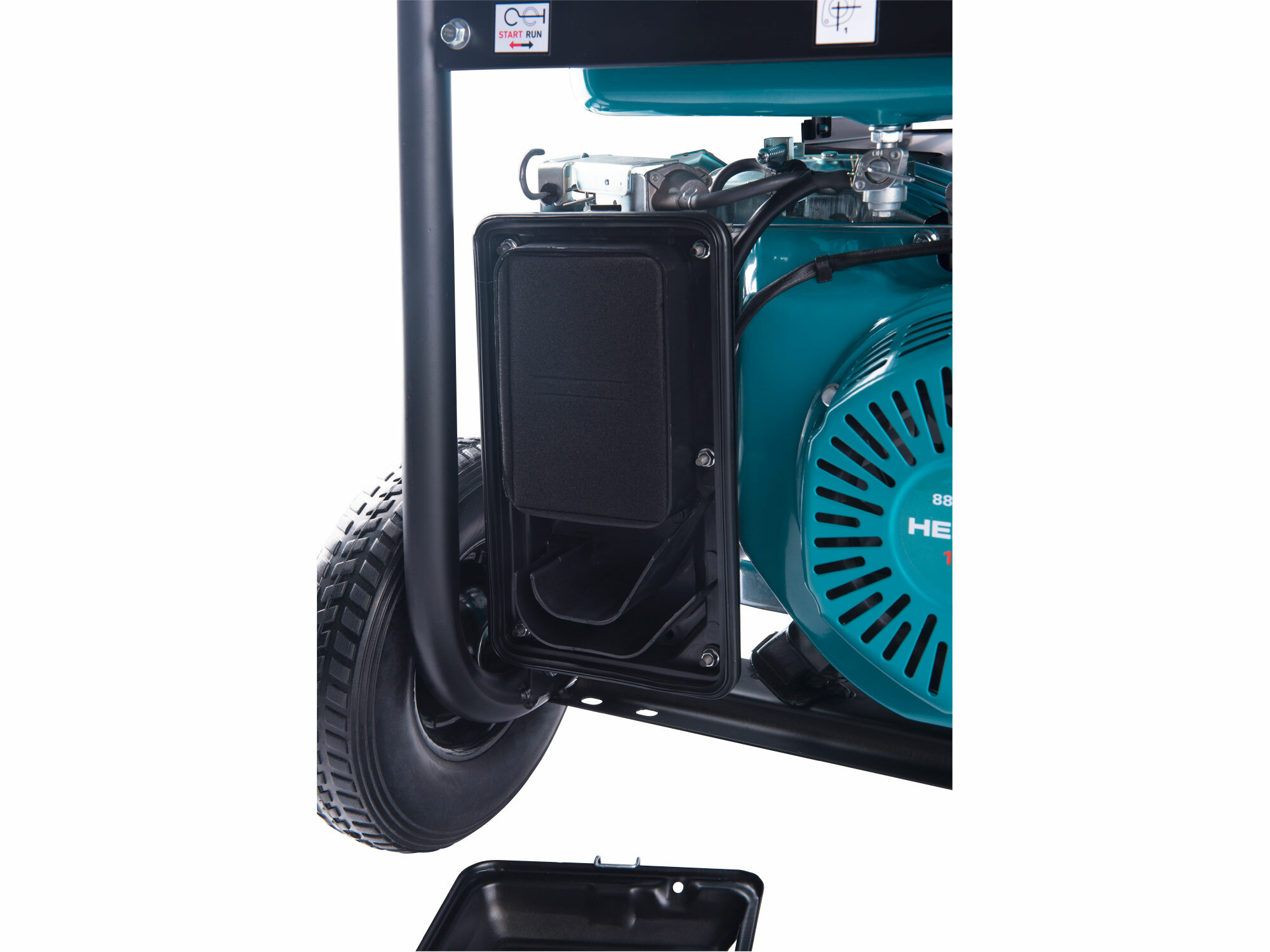 HERON 8896418 Elektrocentrála rámová benzínová 3F, 6,8/6,3kW