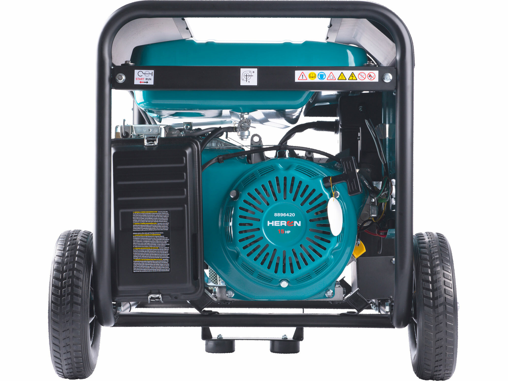HERON 8896421 Benzínová elektrocentrála 7,0 kW, 230 V, elektrický štart, AVR