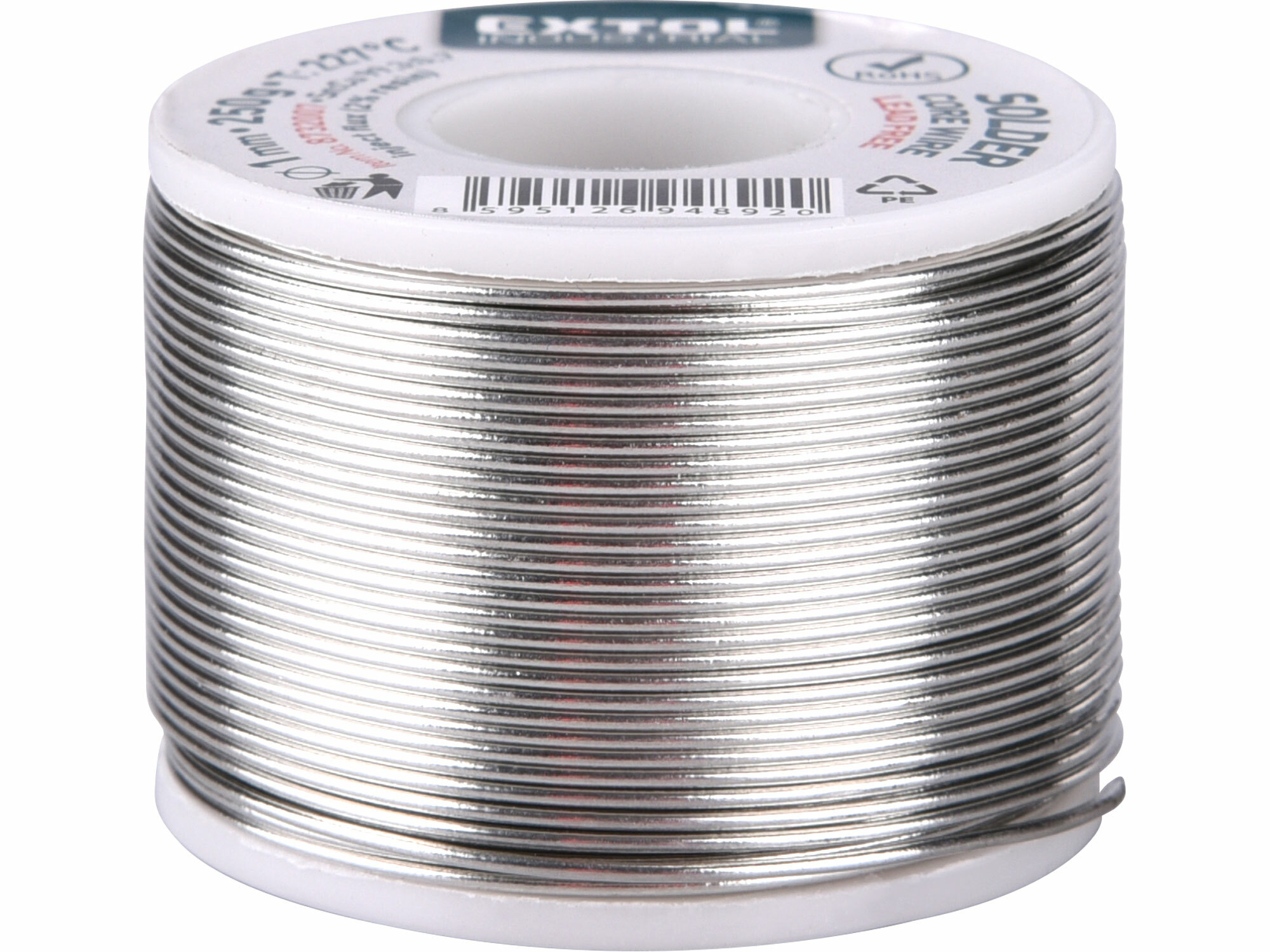 EXTOL INDUSTRIAL 8732007 Cín na spájkovanie Ø1mm, 250g