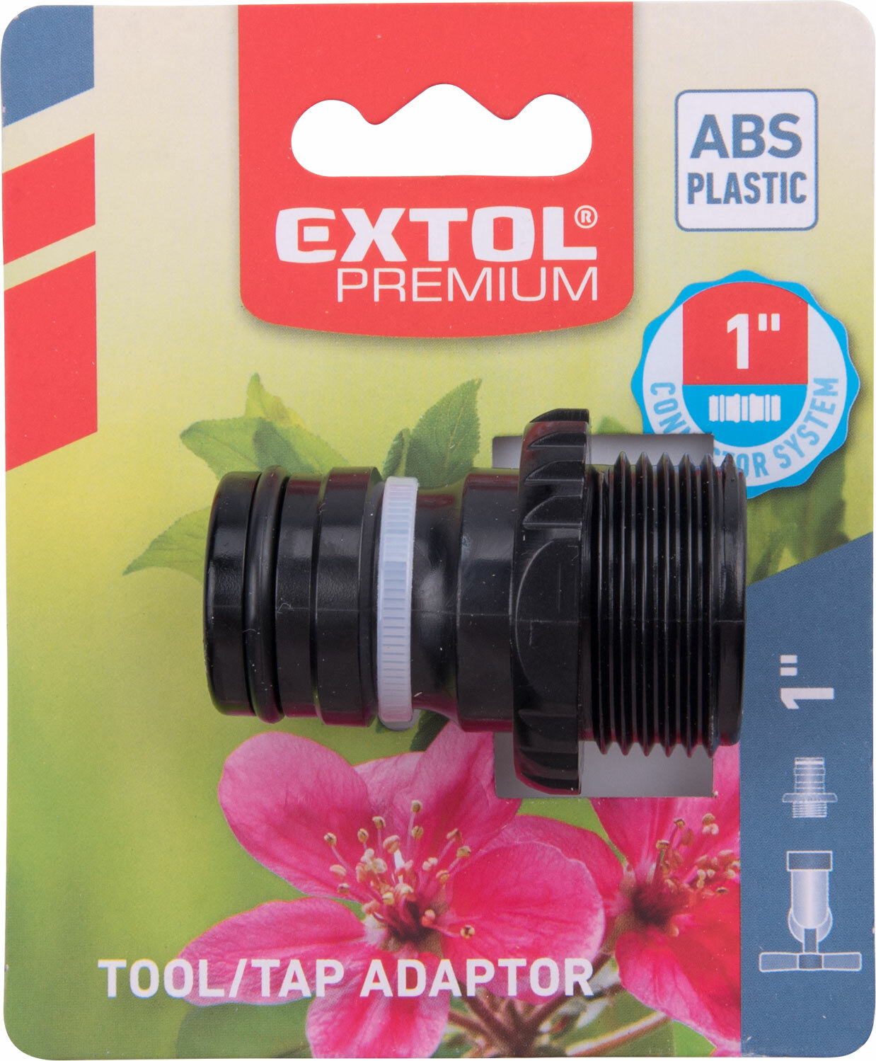 EXTOL PREMIUM 8876519 Rýchlospojka na hadicu plastová, 1"