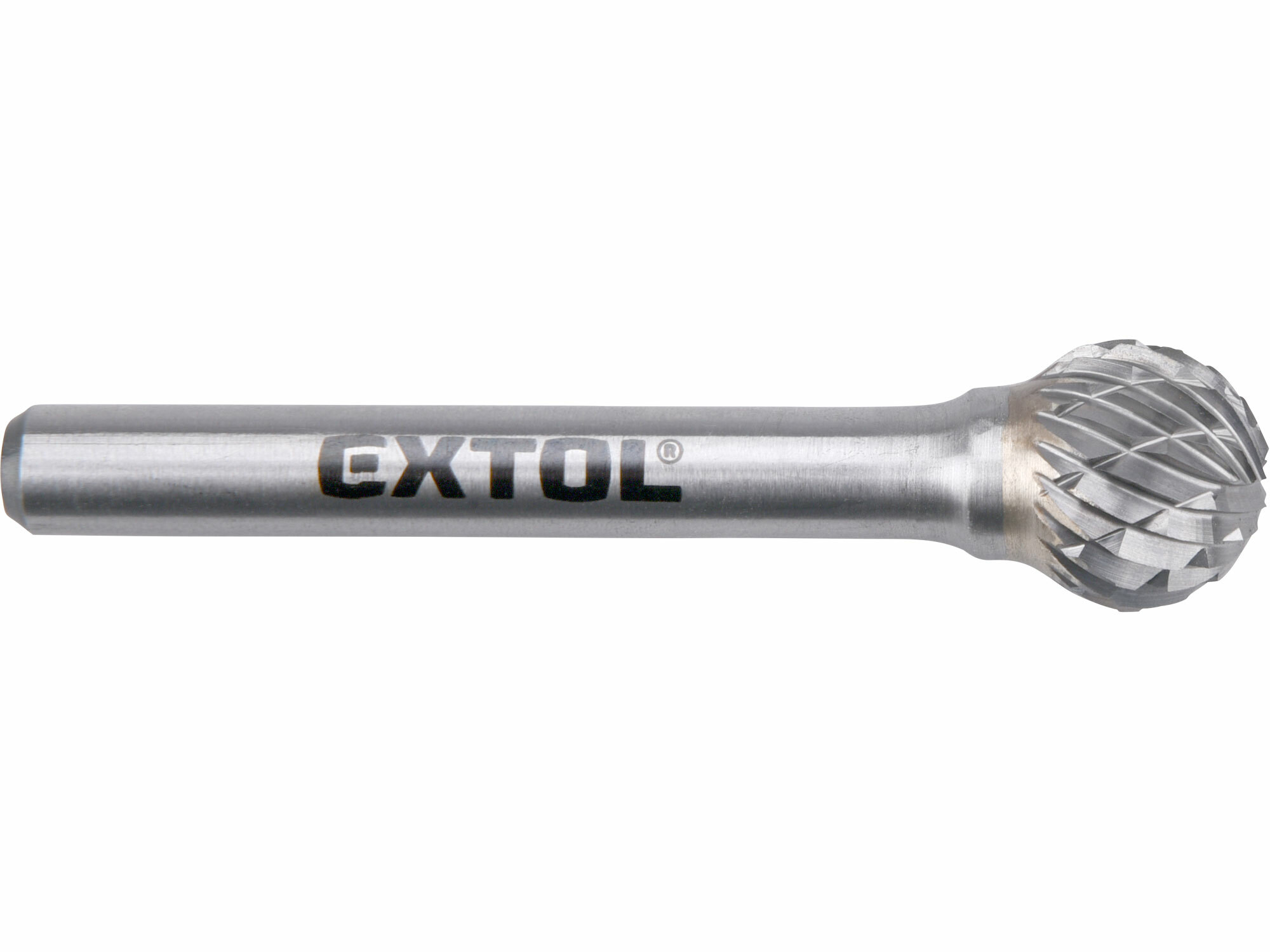 EXTOL INDUSTRIAL 8703735 Fréza karbidová guľovitá, Ø12mm, stopka Ø6mm