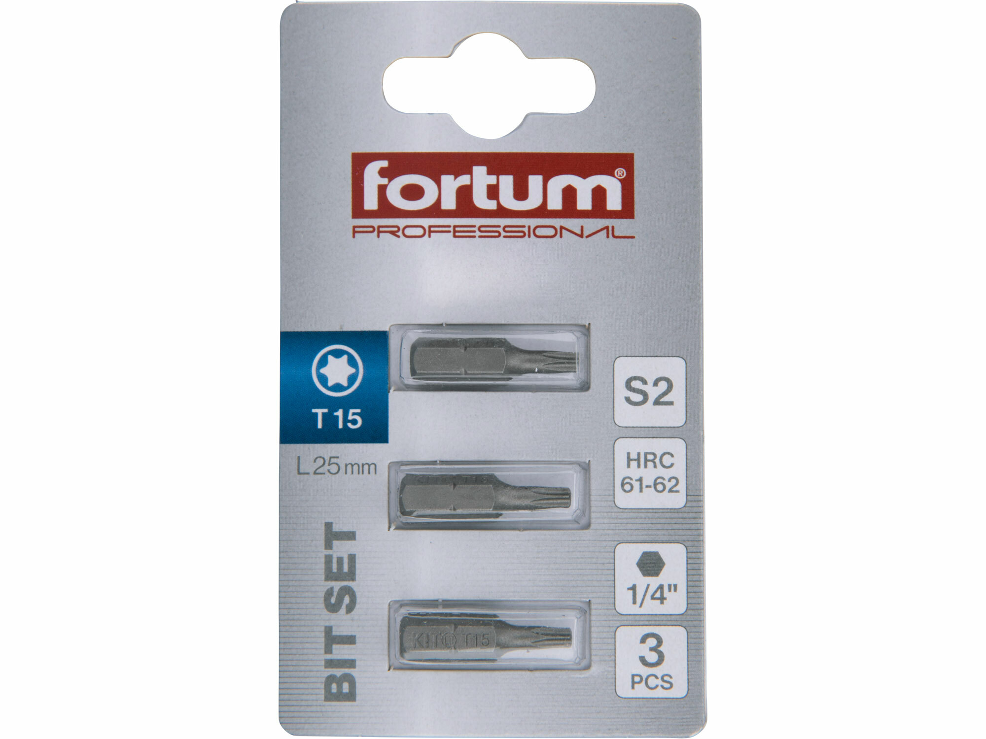 FORTUM 4741415 Bit torx 3ks, T 15x25mm